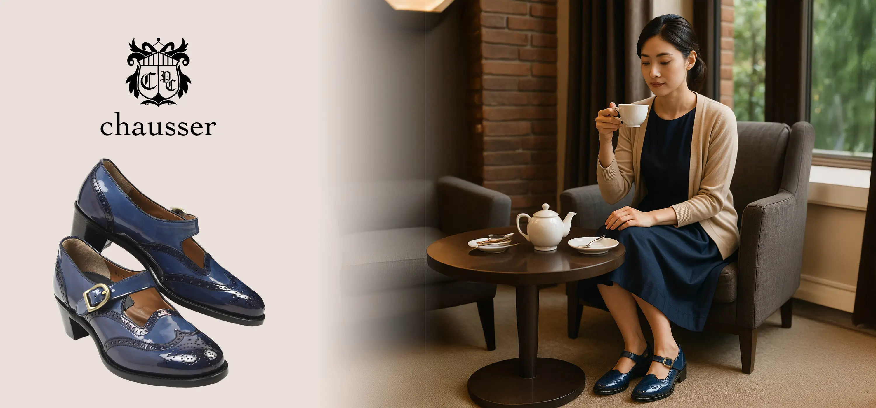 plus by chausser,ץ她Х祻,PC-5081,󥰥åץҡ,WING TIP HEEL SHOES ,ͥӡʥ,饷åǥ,쥹ǥ