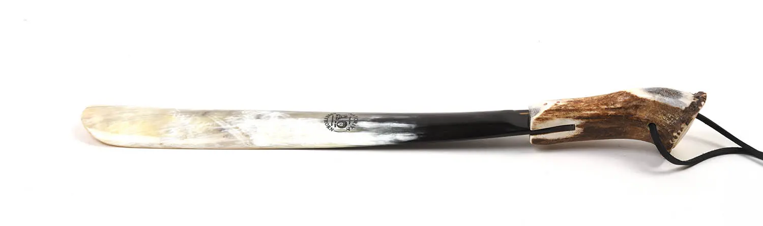 ABBEYHORN SHOEHORN - STAG CROWN HANDLE - 16