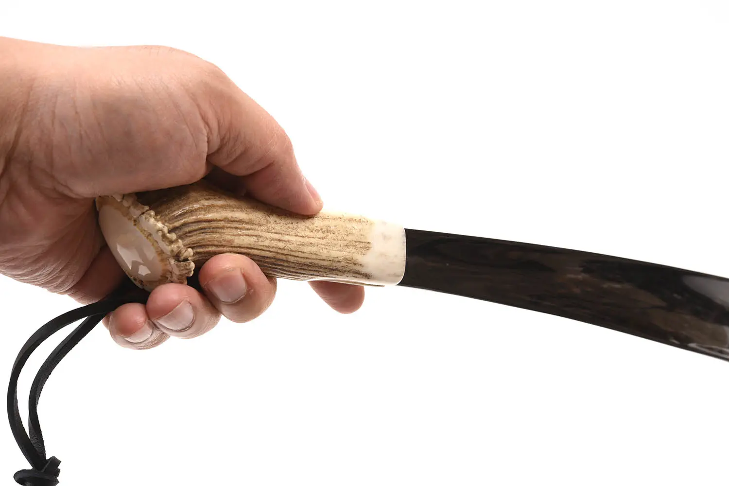 ABBEYHORN SHOEHORN - STAG CROWN HANDLE - 16