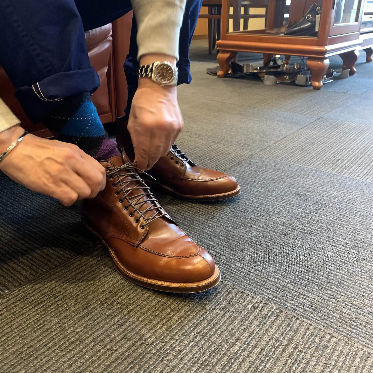 オールデン D9928 ALGONQUIN BOOT バリーカーフ H.BRN