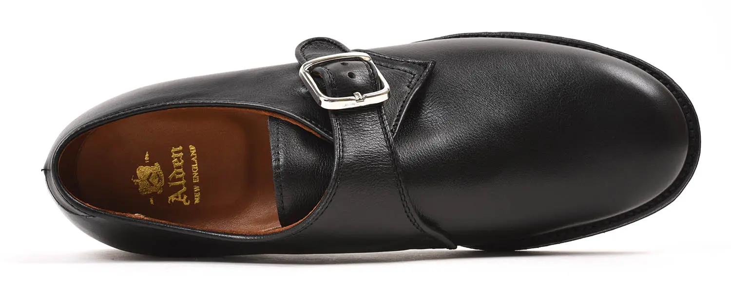 ǥ N1408L Military Monk Strap Shoes Ladycalf Black