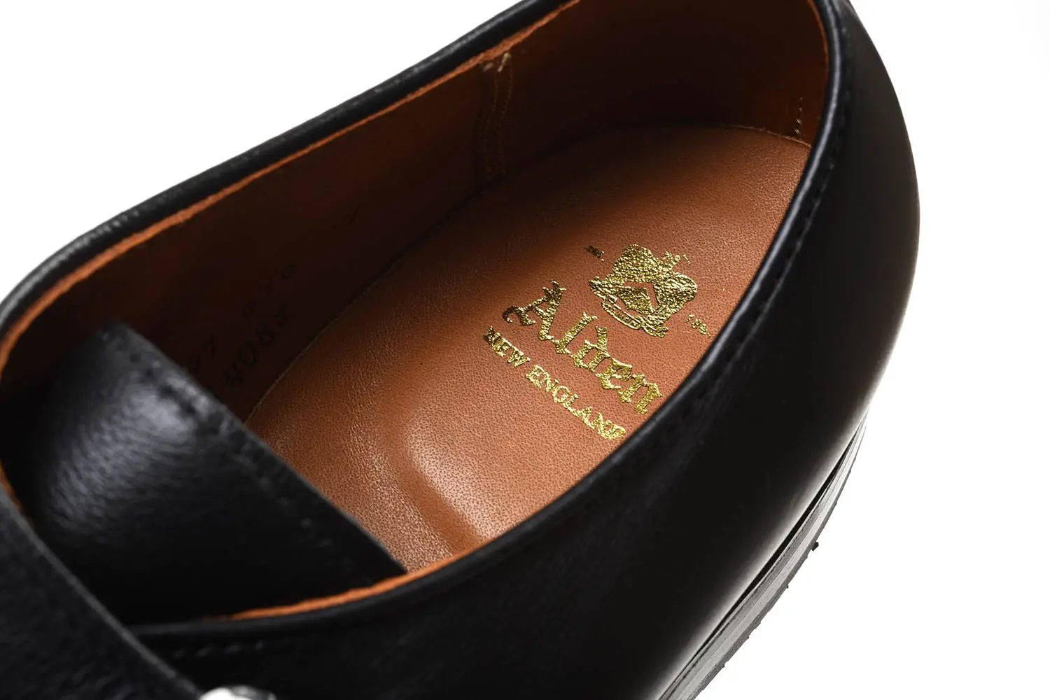 ǥ N1408L Military Monk Strap Shoes Ladycalf Black