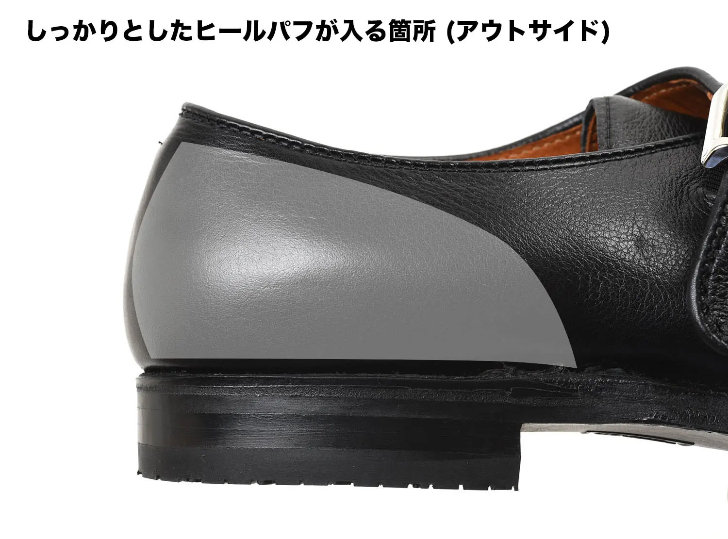 ǥ N1408L Military Monk Strap Shoes Ladycalf Black