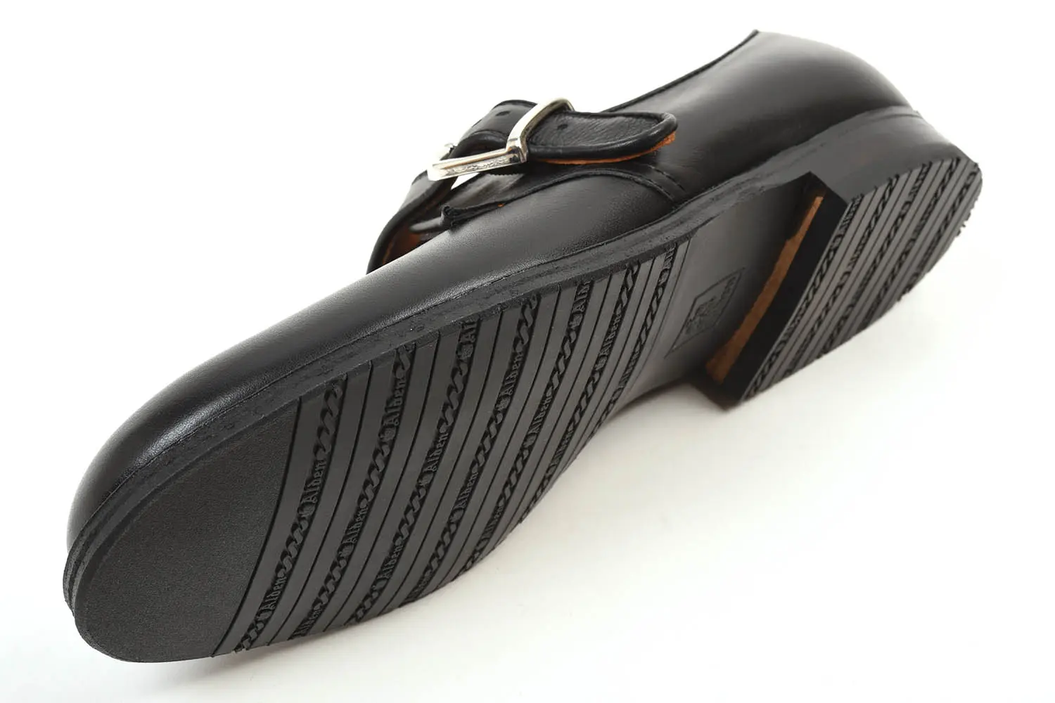 ǥ N1408L Military Monk Strap Shoes Ladycalf Black