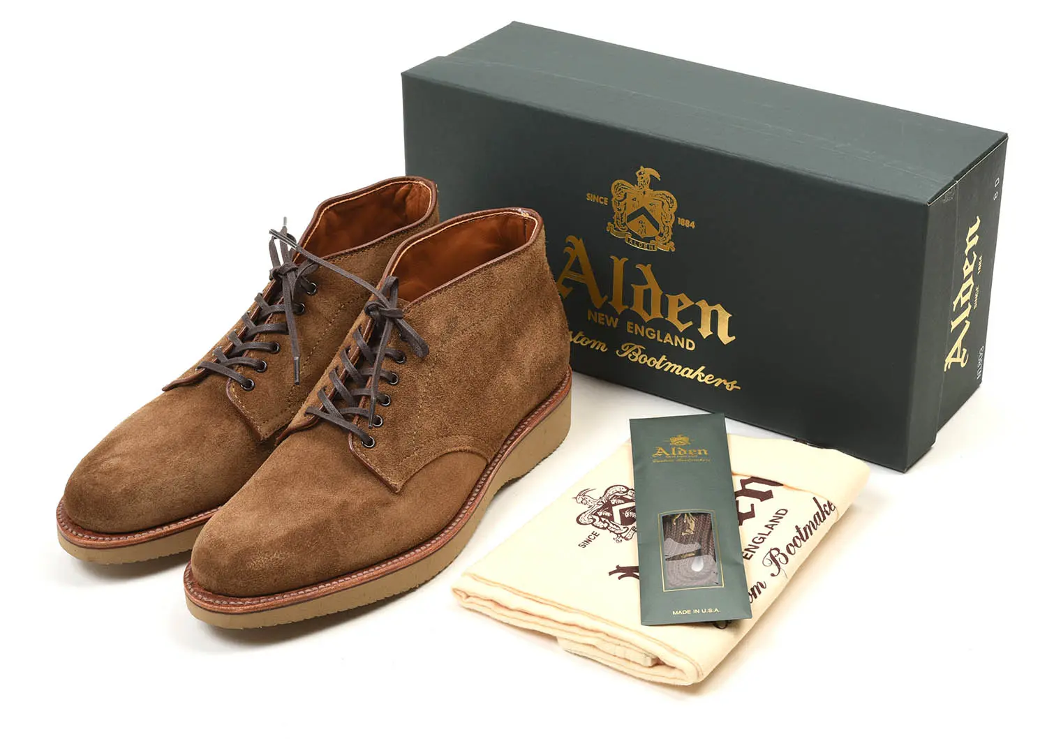 ǥ N1803 SNUFF SUEDE 6-EYE CHUKKA BOOT