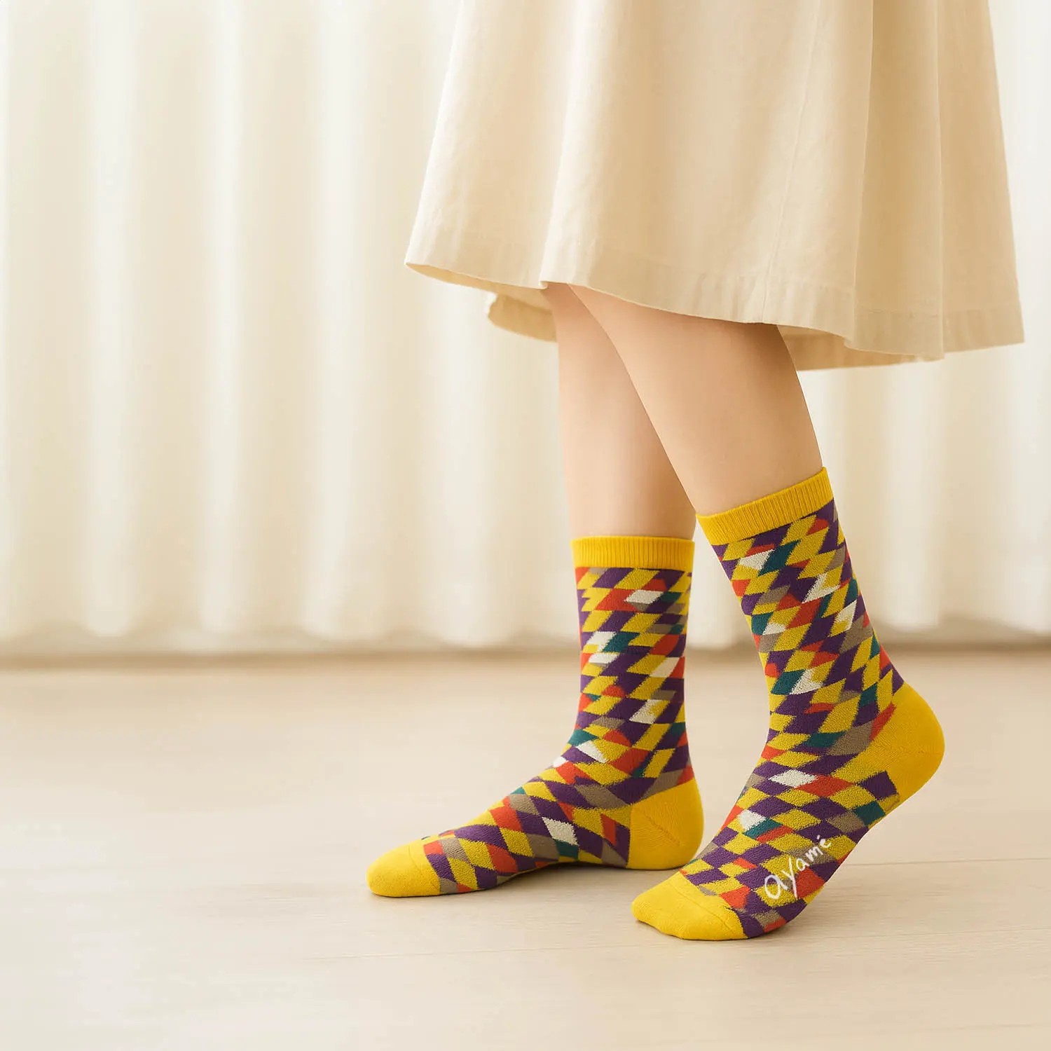 ayame Thunder socks AYM005/2401/N (yellow)