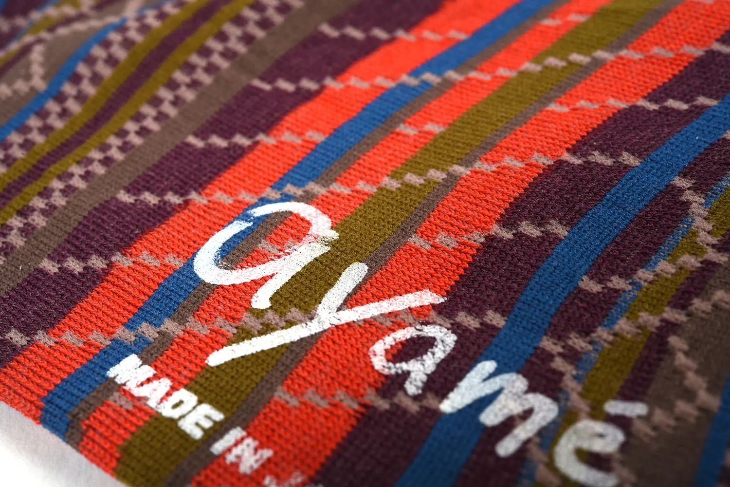 ayame Multi stripe socks AYM006/2302/N (wine)
