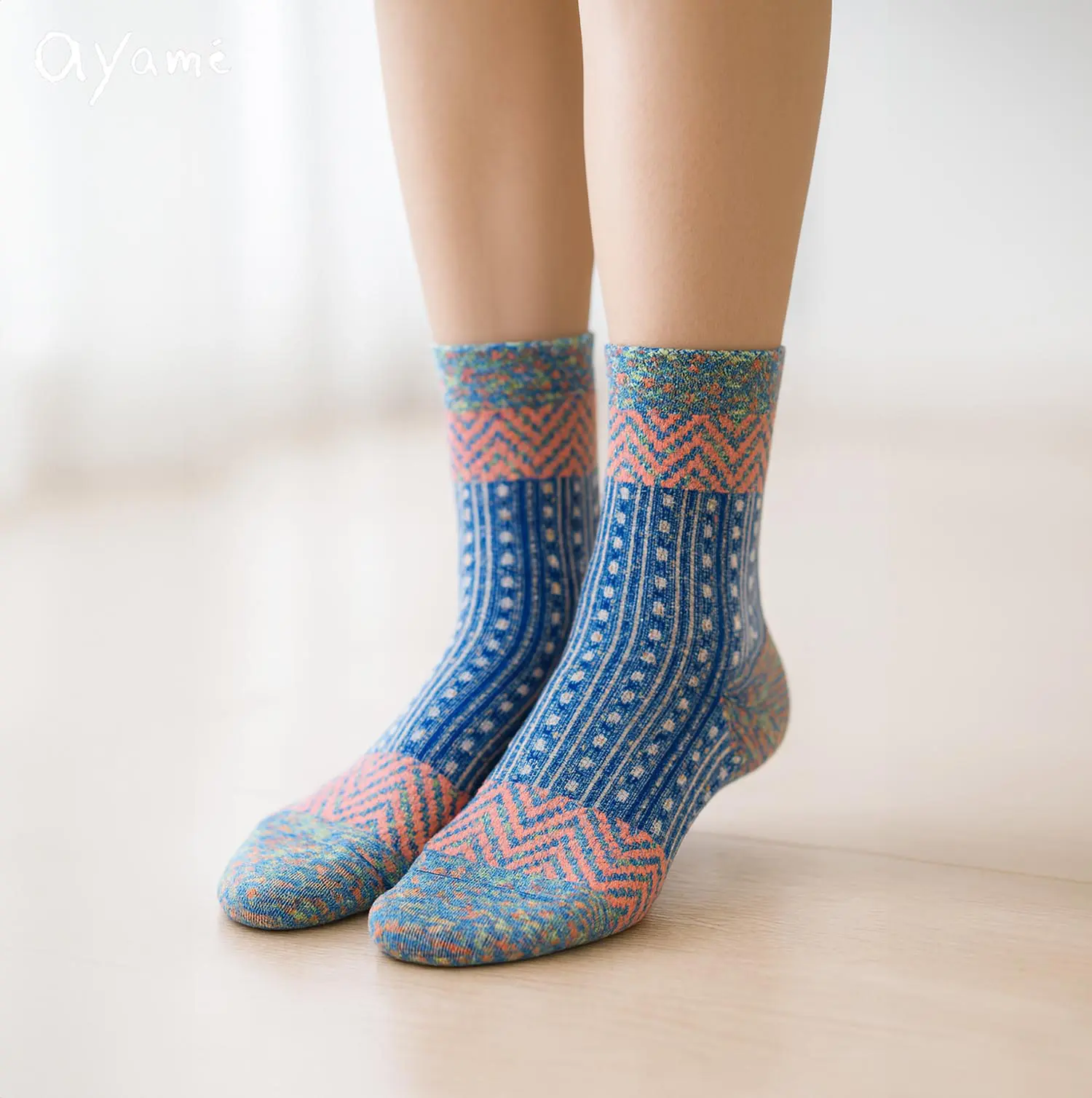 ayame Sprinkles socks AYM010/2502/N (Blue)