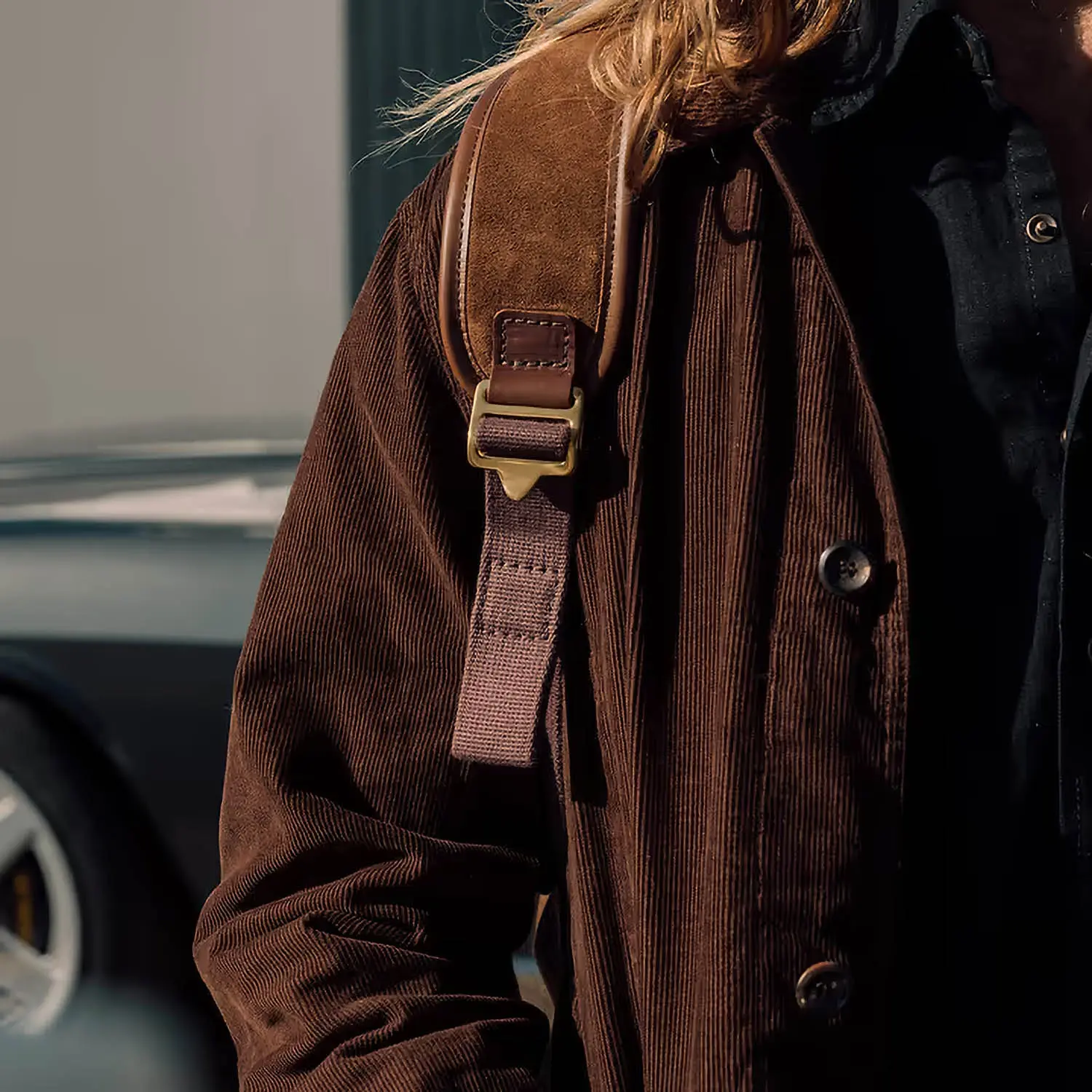 Bennett winch Suede Backpack (Tobacco Brown)