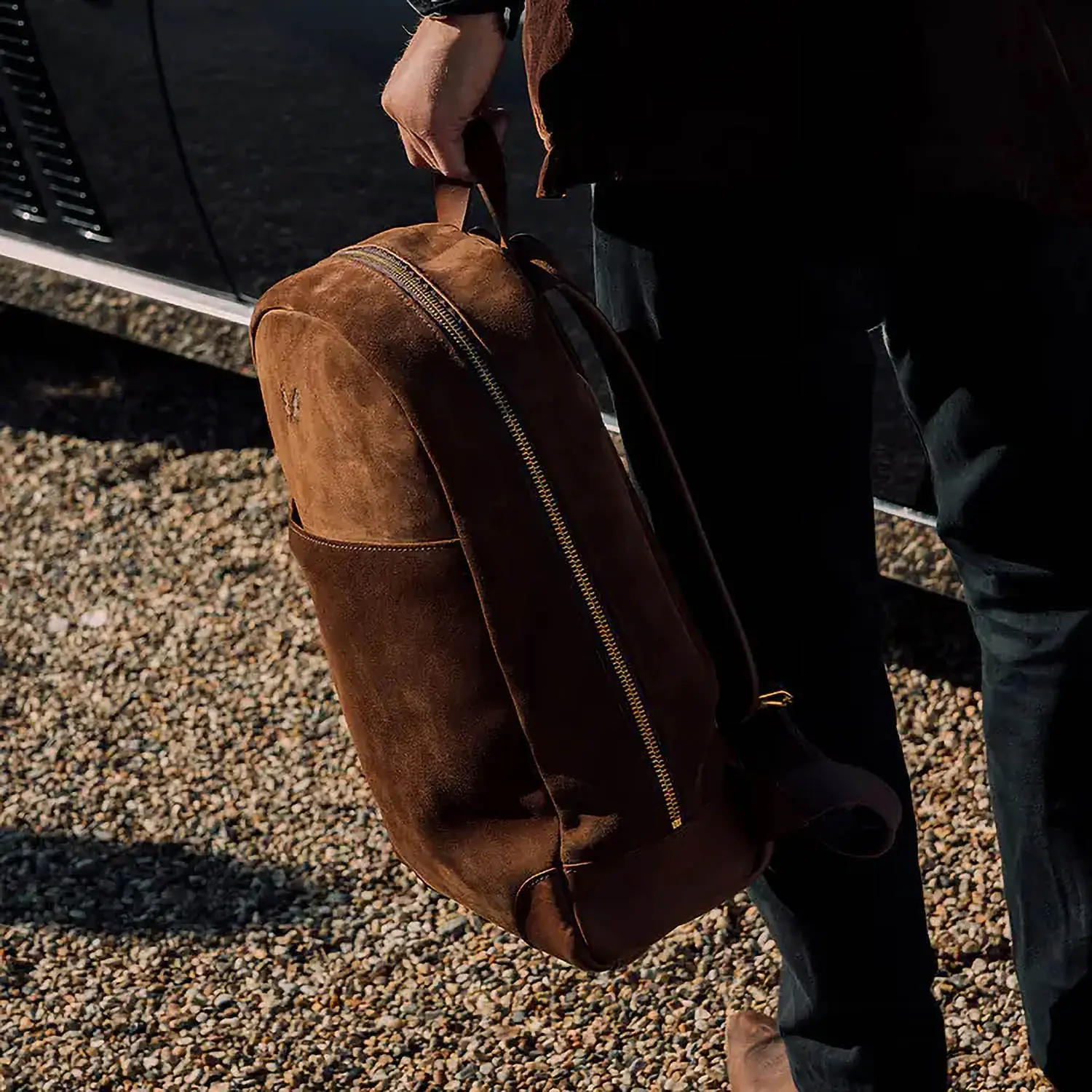 Bennett winch Suede Backpack (Tobacco Brown)