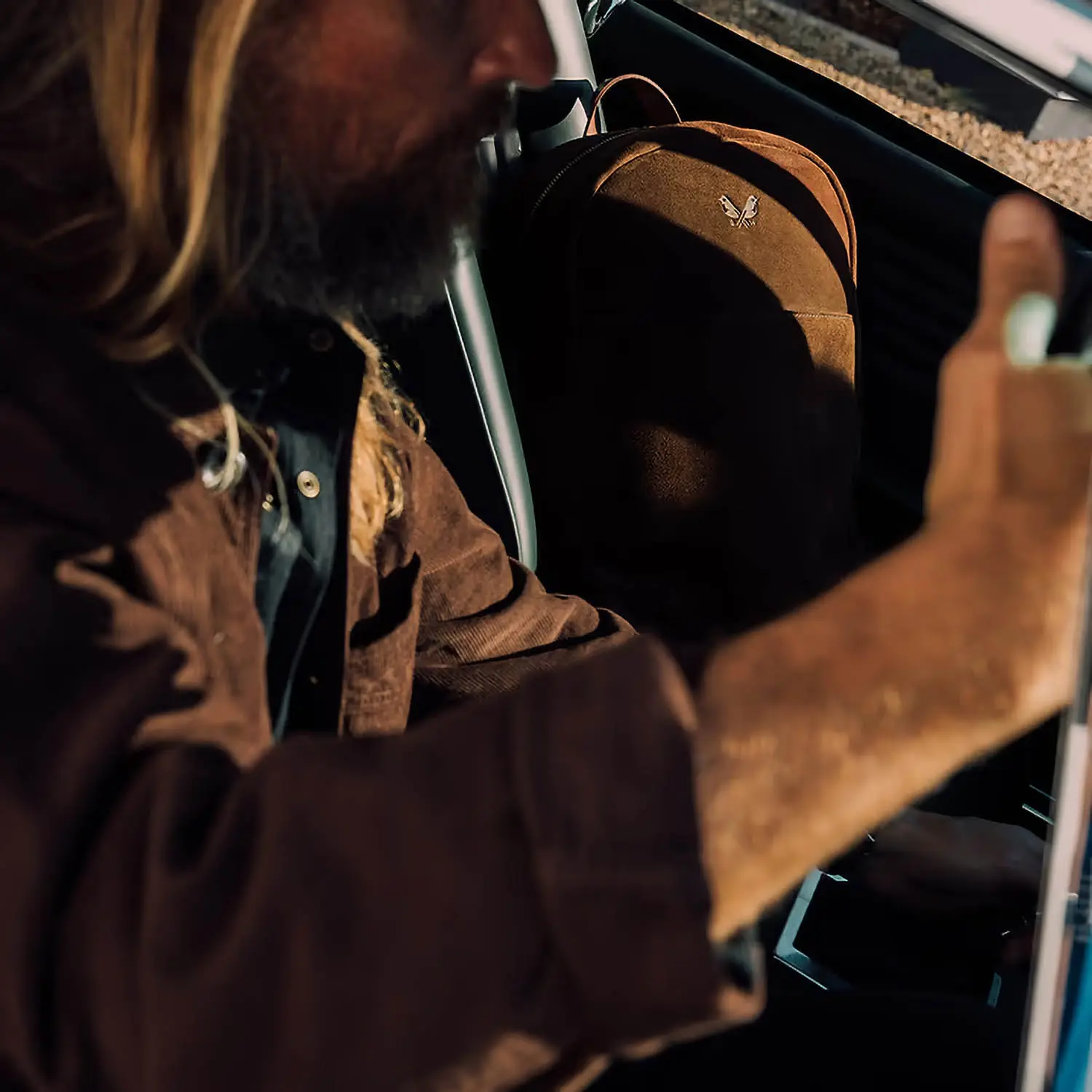 Bennett winch Suede Backpack (Tobacco Brown)