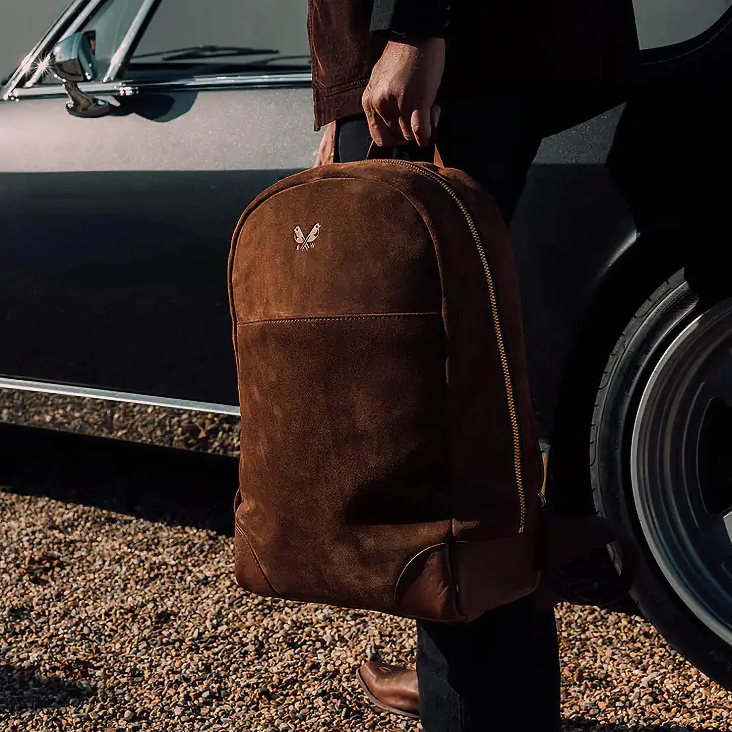 Bennett winch Suede Backpack (Tobacco Brown)