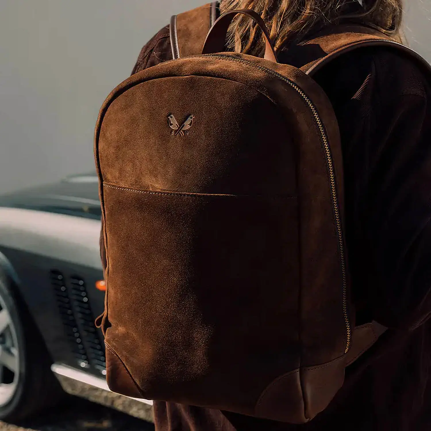 Bennett winch Suede Backpack (Tobacco Brown)