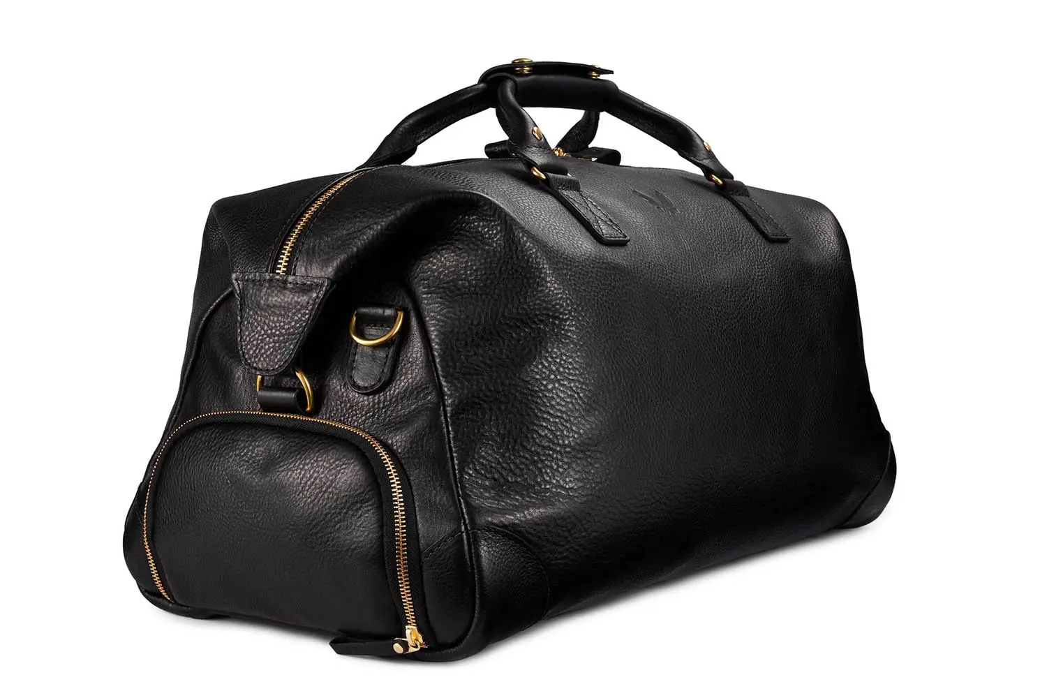 BENNETT WINCH Leather-Weekender, Black