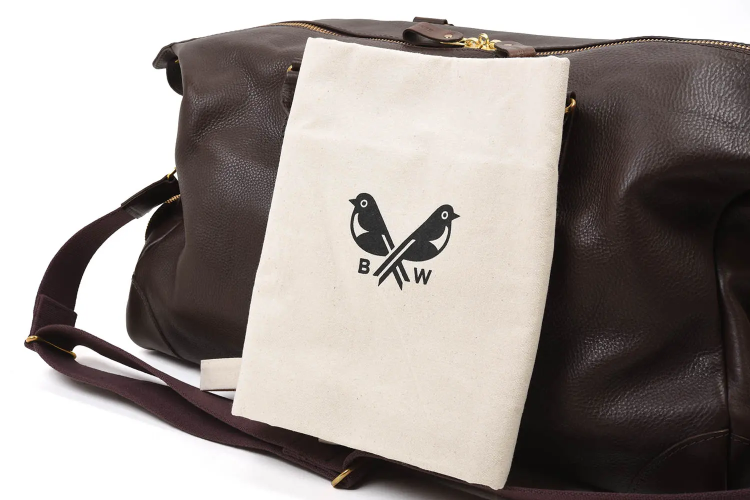 BENNETT WINCH Leather-Weekender, Brown
