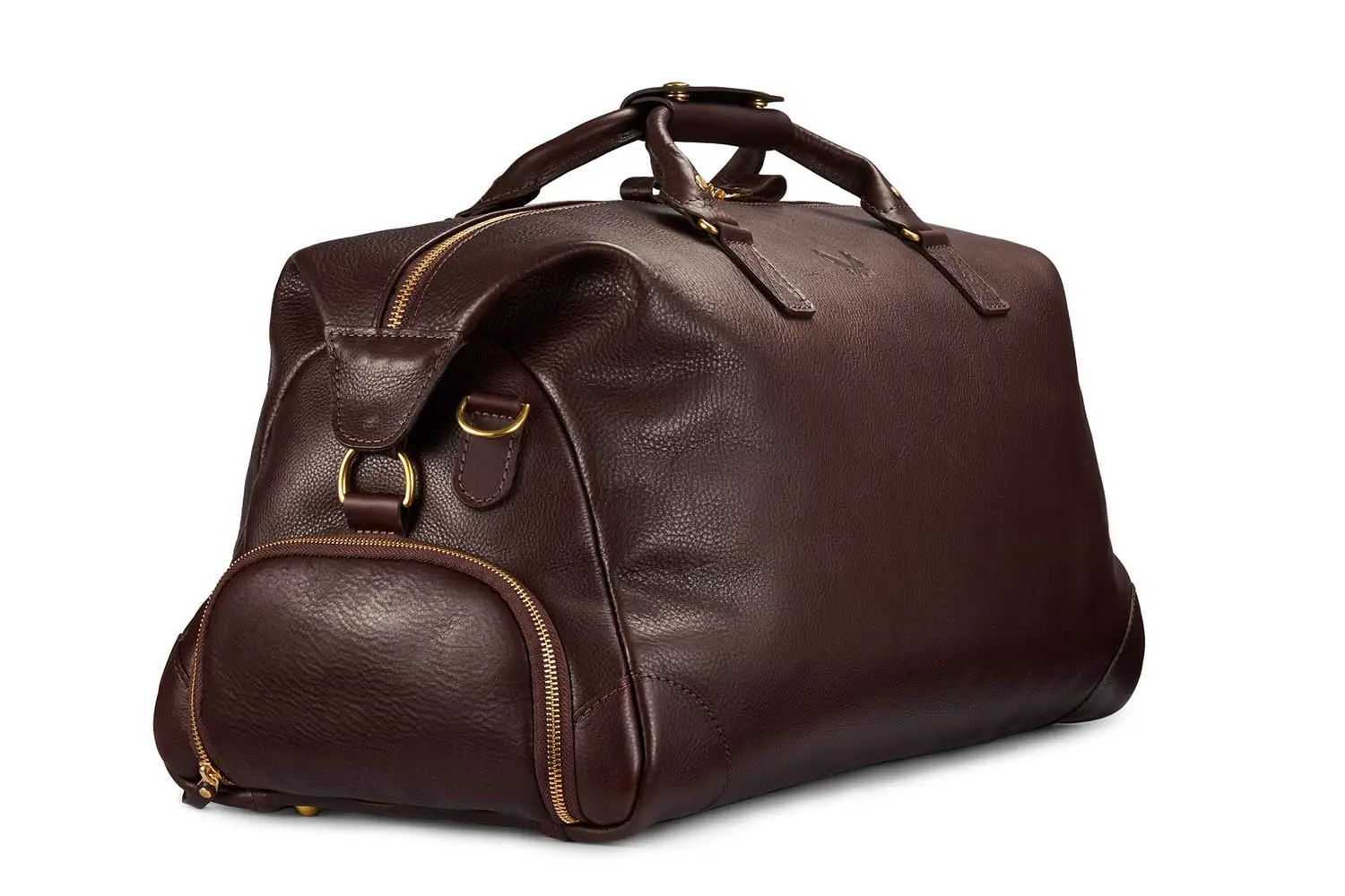 BENNETT WINCH Leather-Weekender, Brown