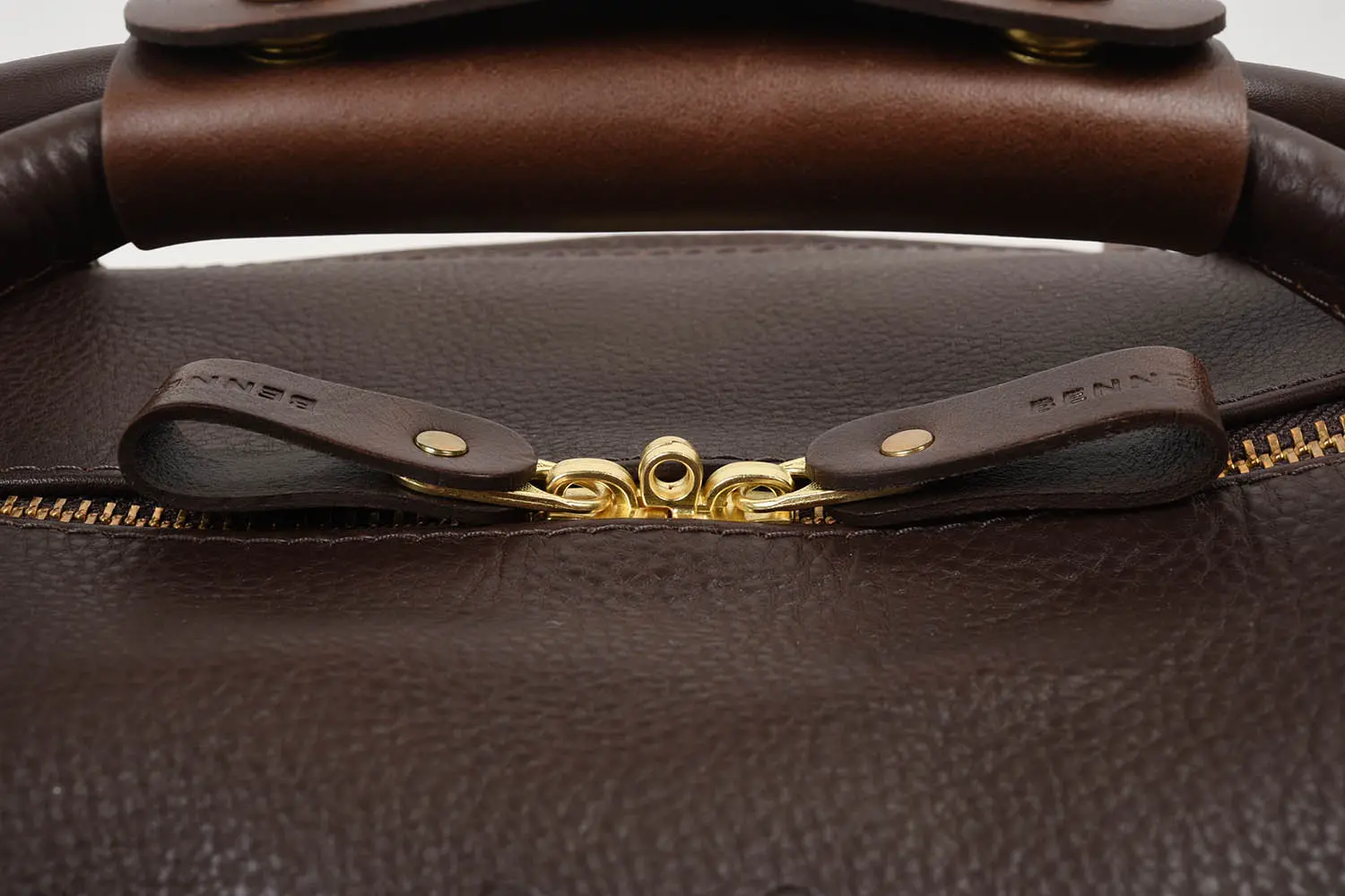 BENNETT WINCH Leather-Weekender, Brown