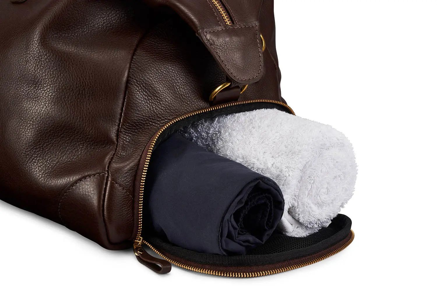 BENNETT WINCH Leather-Weekender, Brown