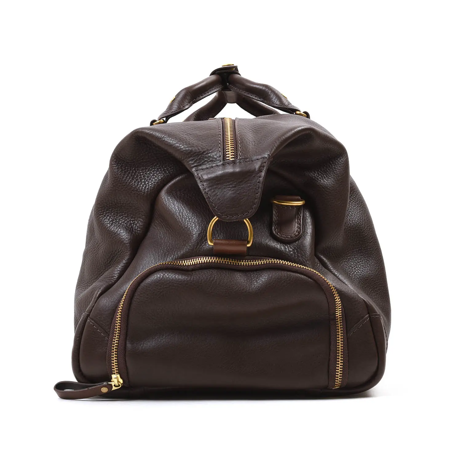 BENNETT WINCH Leather-Weekender, Brown