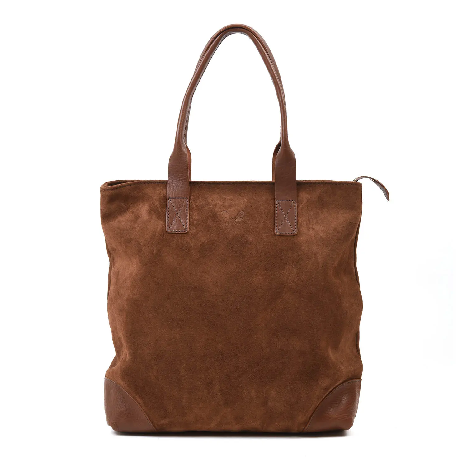Bennett Winch Suede Tote Bag (Suede Brown)