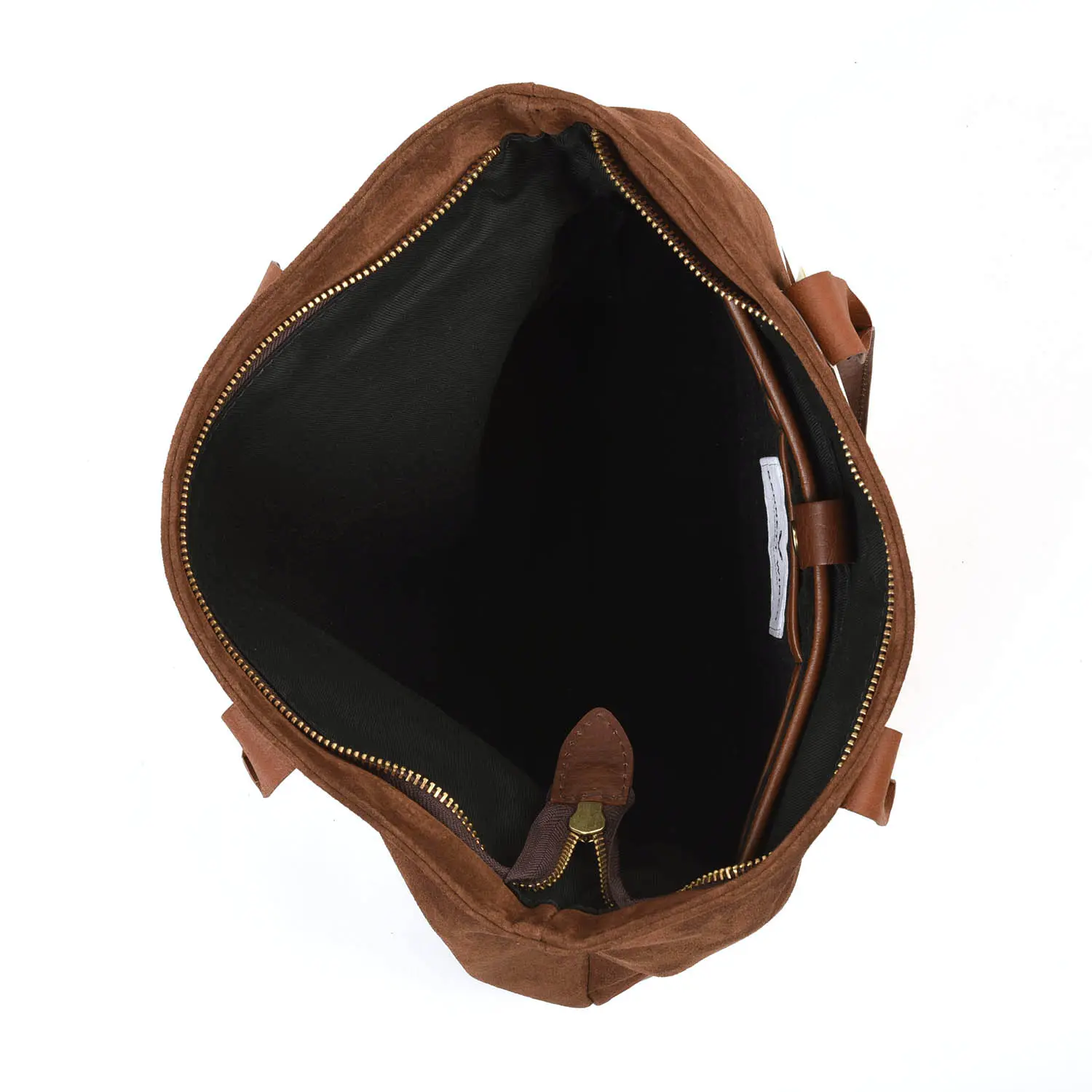 Bennett Winch Suede Tote Bag (Suede Brown)