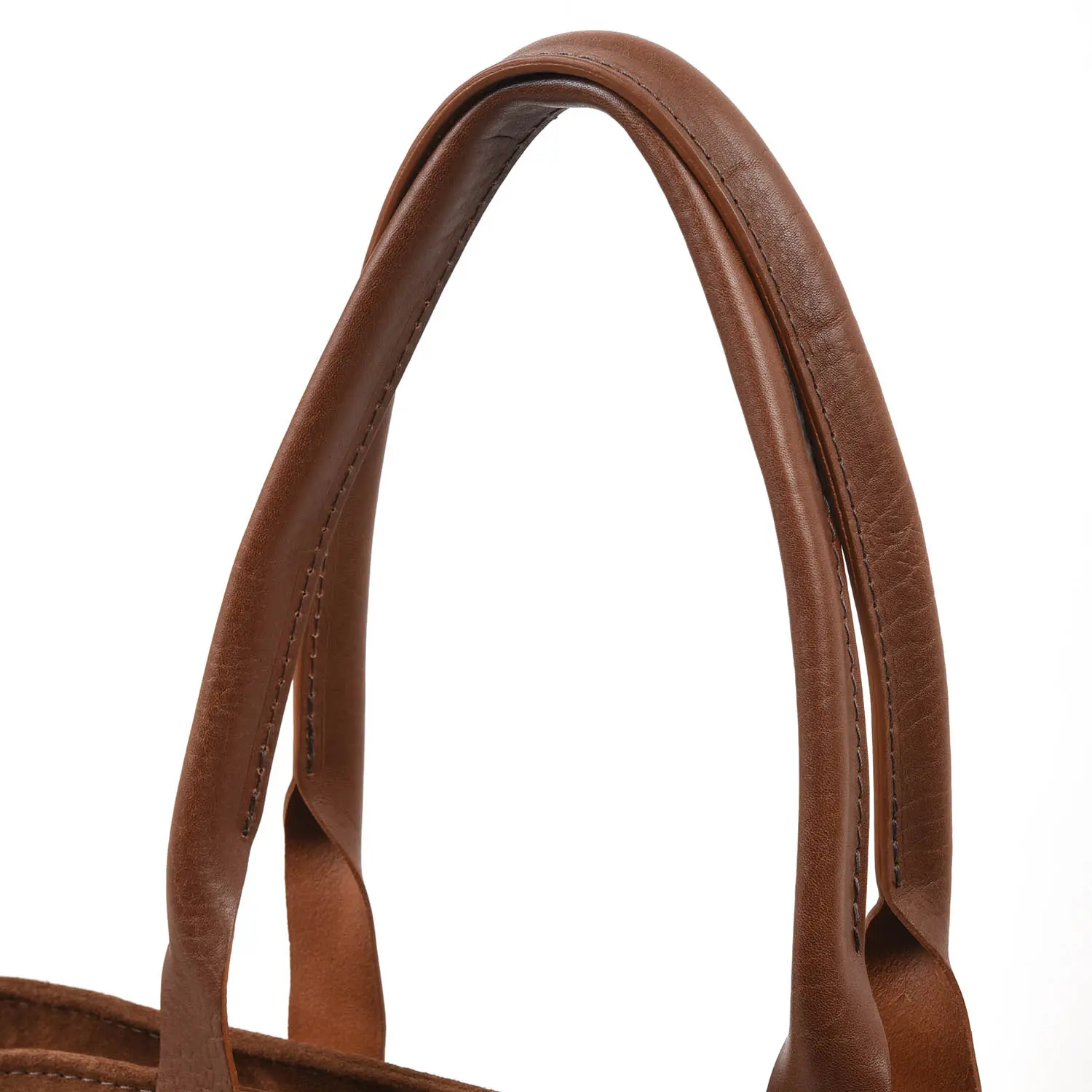 Bennett Winch Suede Tote Bag (Suede Brown)