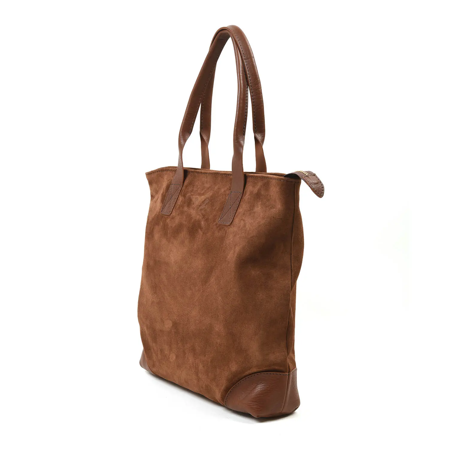 Bennett Winch Suede Tote Bag (Suede Brown)