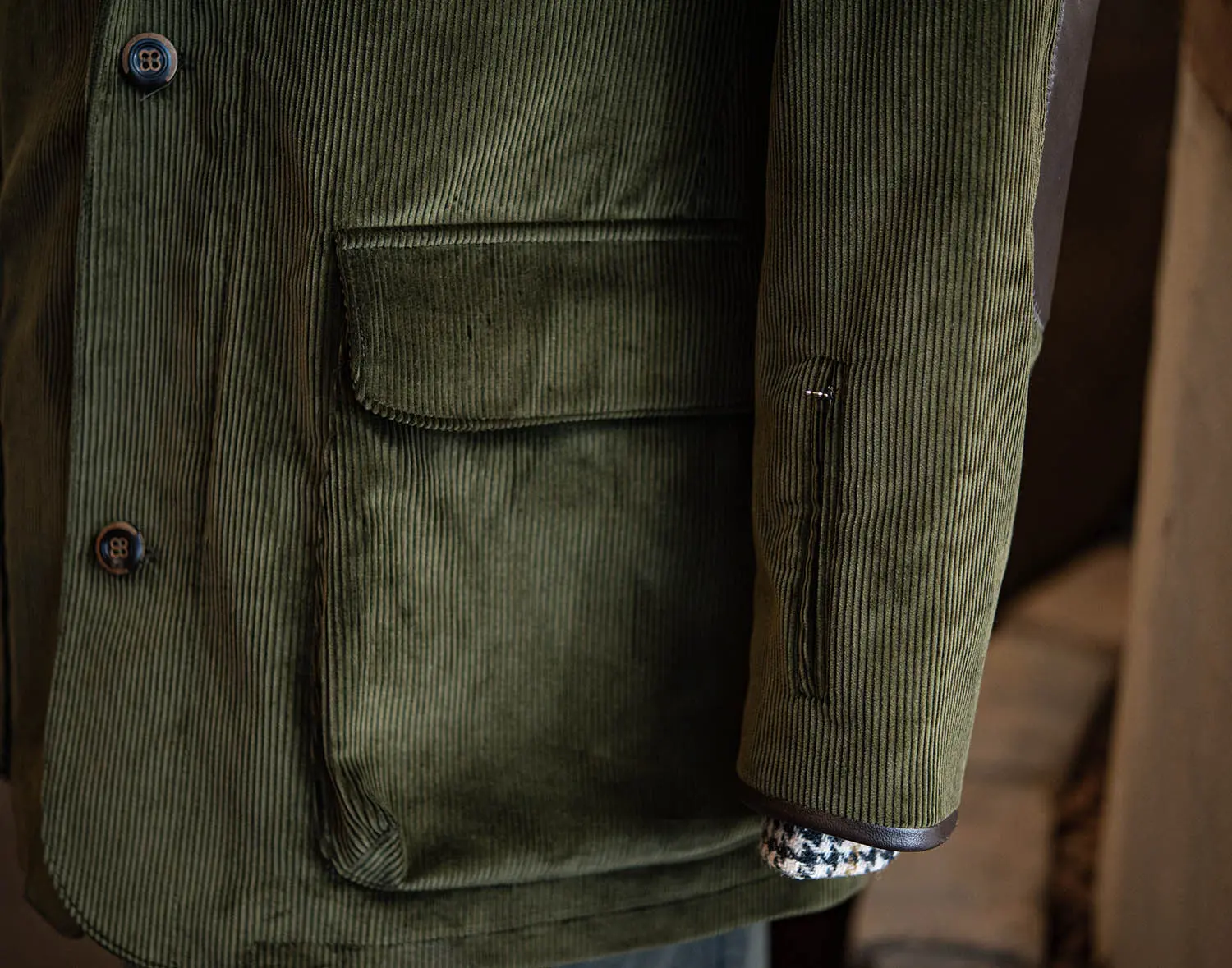 CORDINGS Voyager Corduroy Jacket JK805 (Dark Olive)