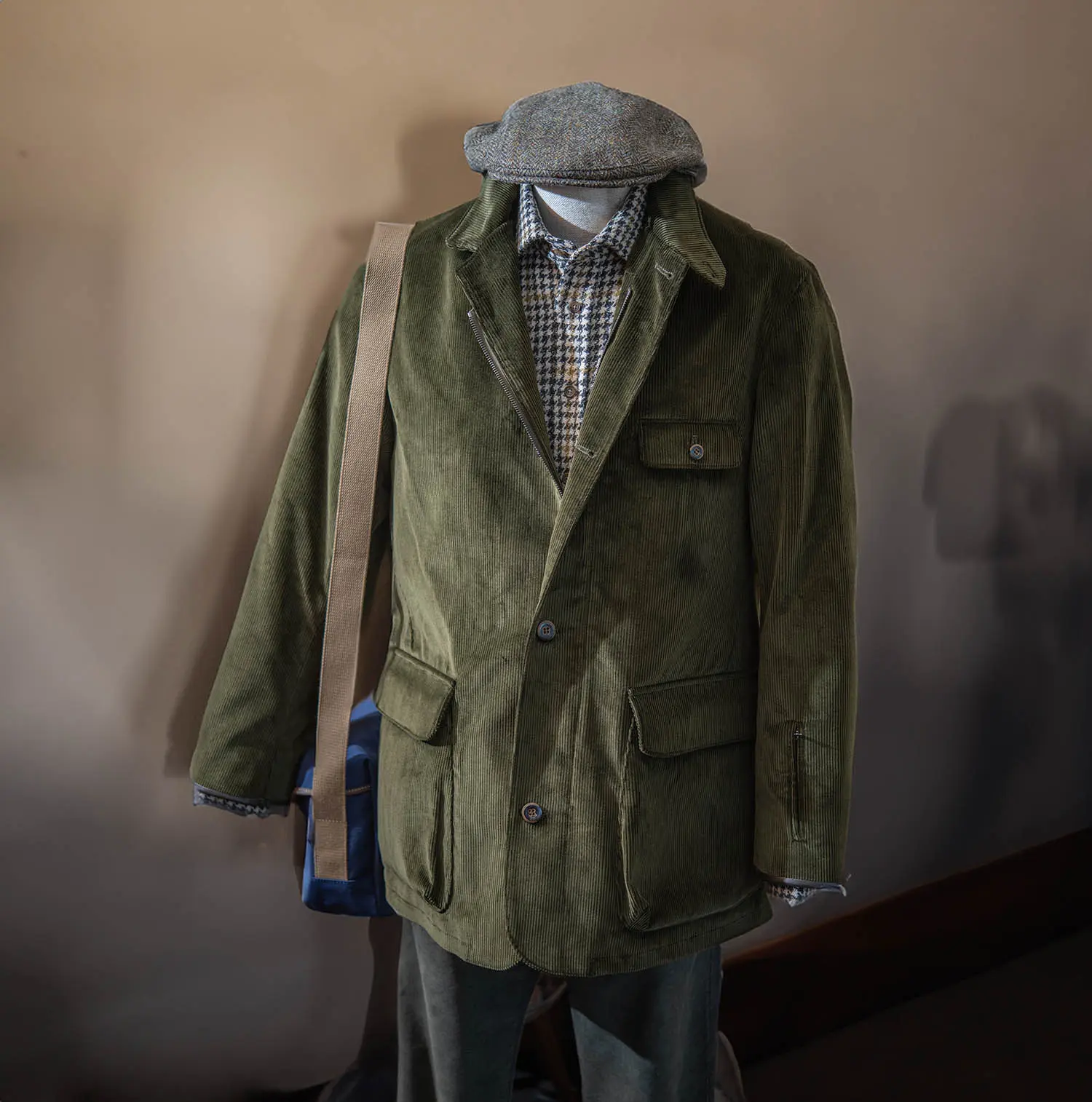 CORDINGS Voyager Corduroy Jacket JK805 (Dark Olive)