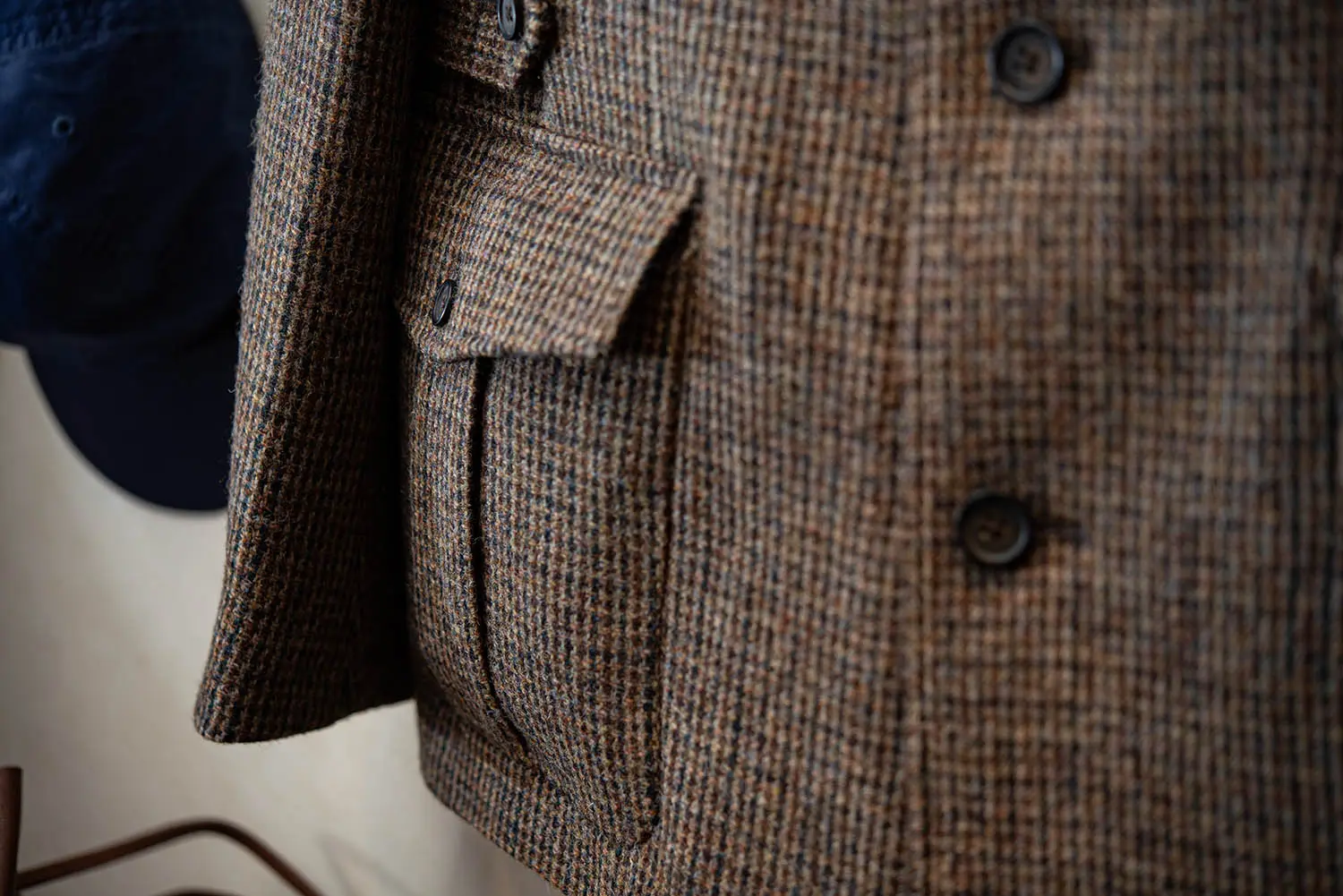 CORDINGS JKP661-HTHarris Tweed Safari Jacket BROWN