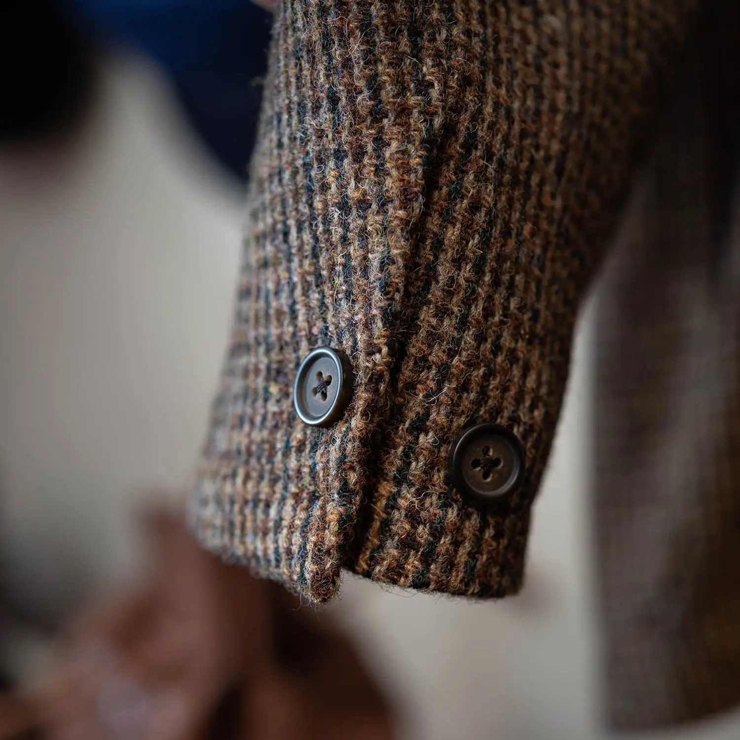 CORDINGS JKP661-HTHarris Tweed Safari Jacket BROWN