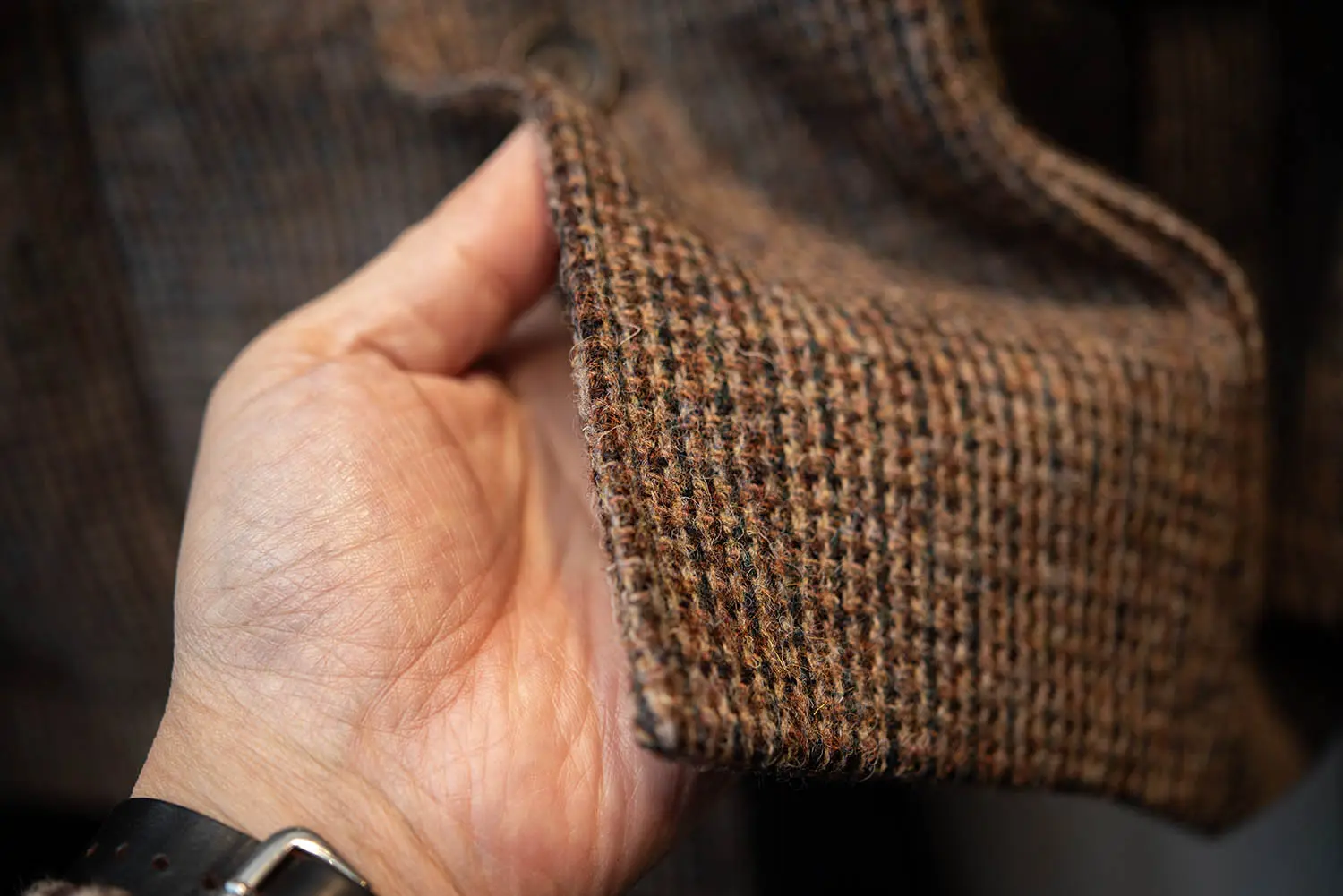 CORDINGS JKP661-HTHarris Tweed Safari Jacket BROWN