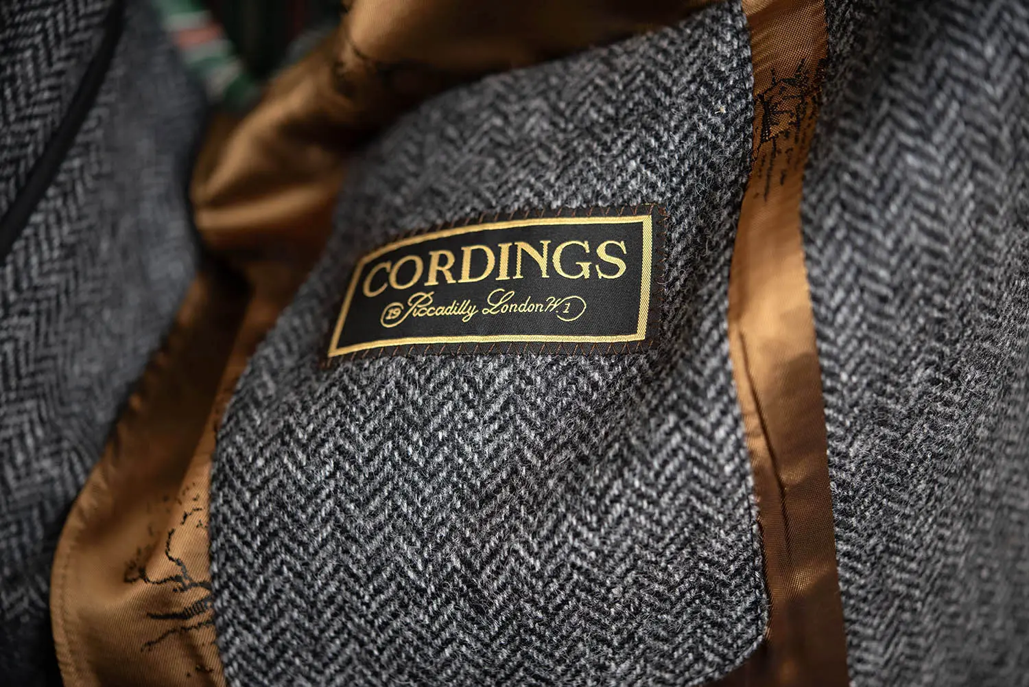 CORDINGS JKP661-HT��Tweed Safari Jacket�� charcoal gray