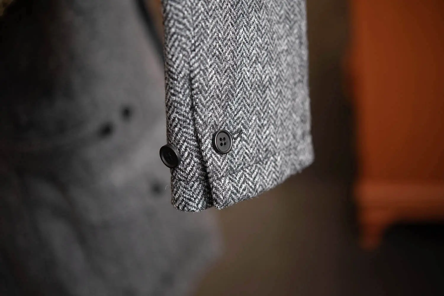 CORDINGS JKP661-HT��Tweed Safari Jacket�� charcoal gray