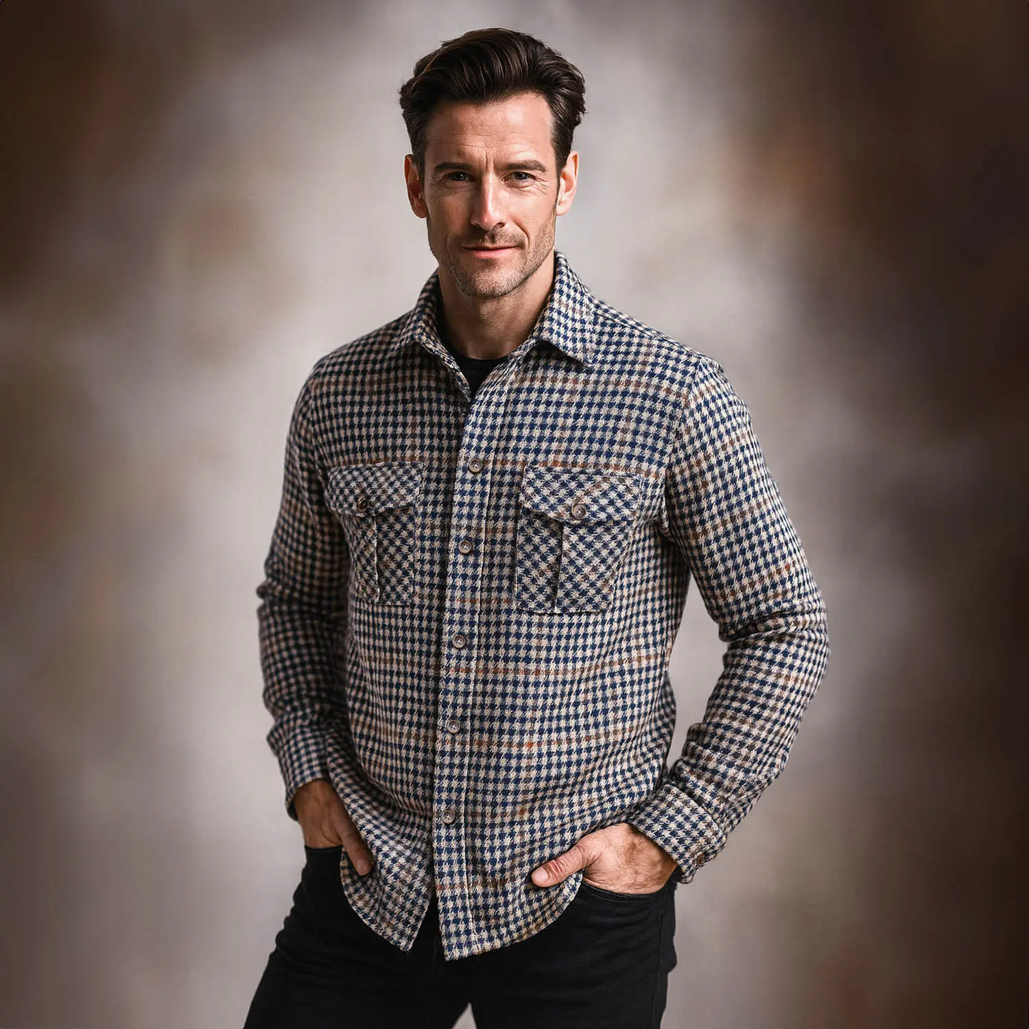 CORDINGS SHJ271 HARRIS TWEED (BlackWhite)