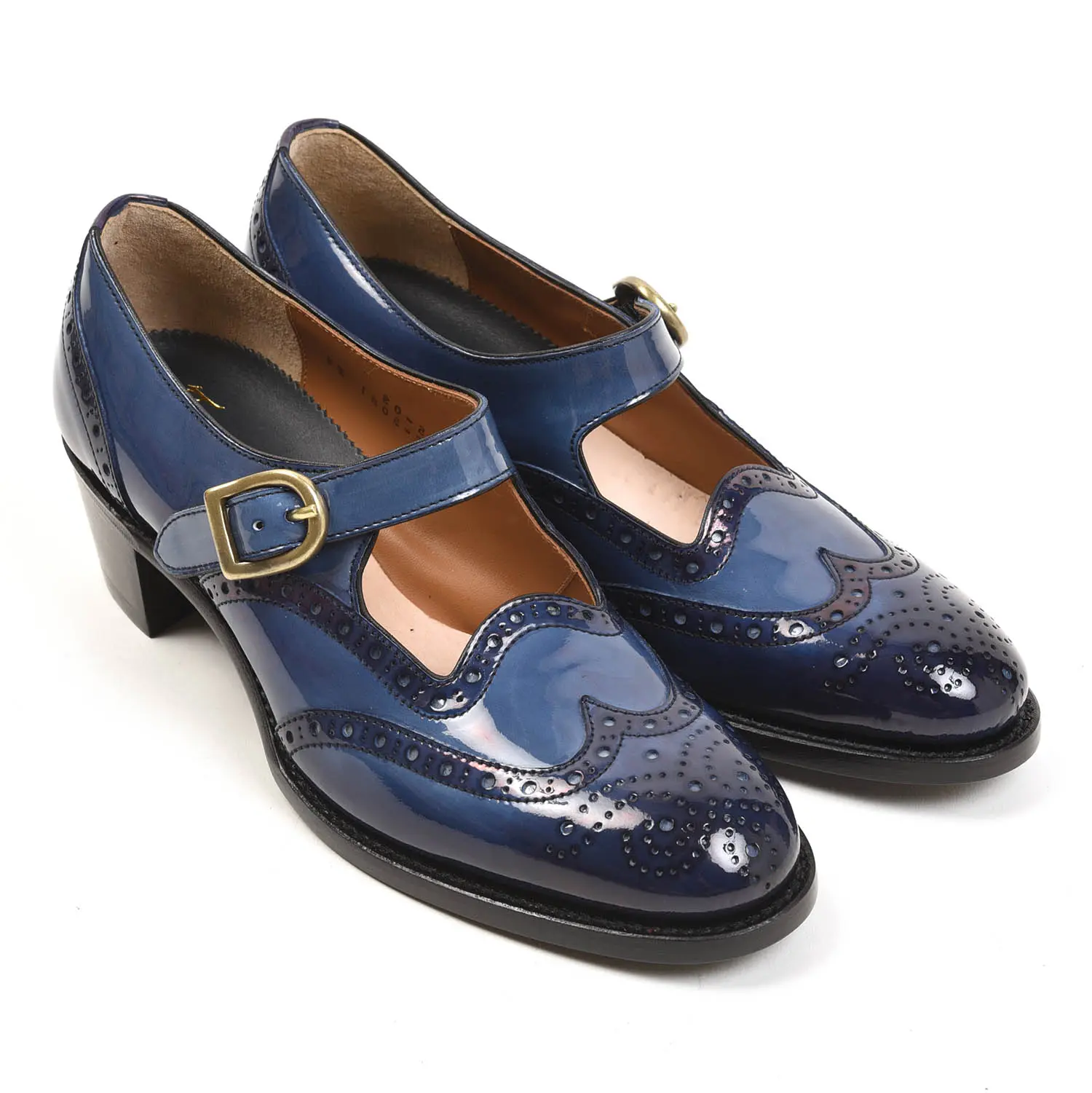祻 PC-5081 WING TIP HEEL SHOES NYE
