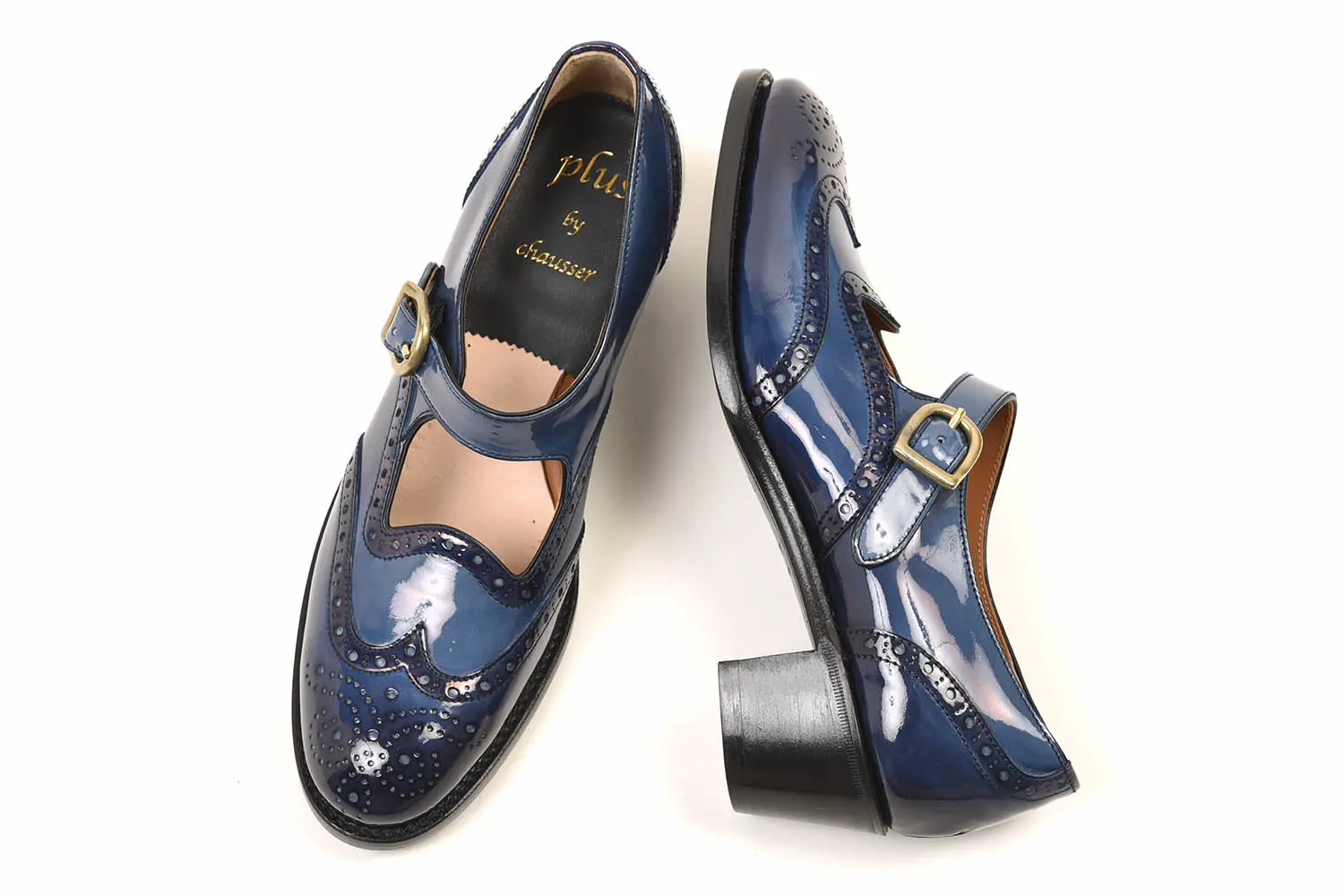 祻 PC-5081 WING TIP HEEL SHOES NYE