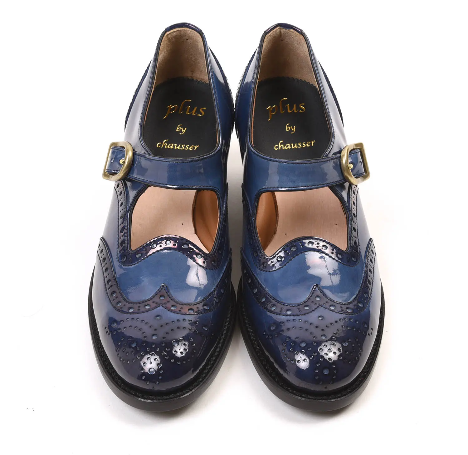 祻 PC-5081 WING TIP HEEL SHOES NYE