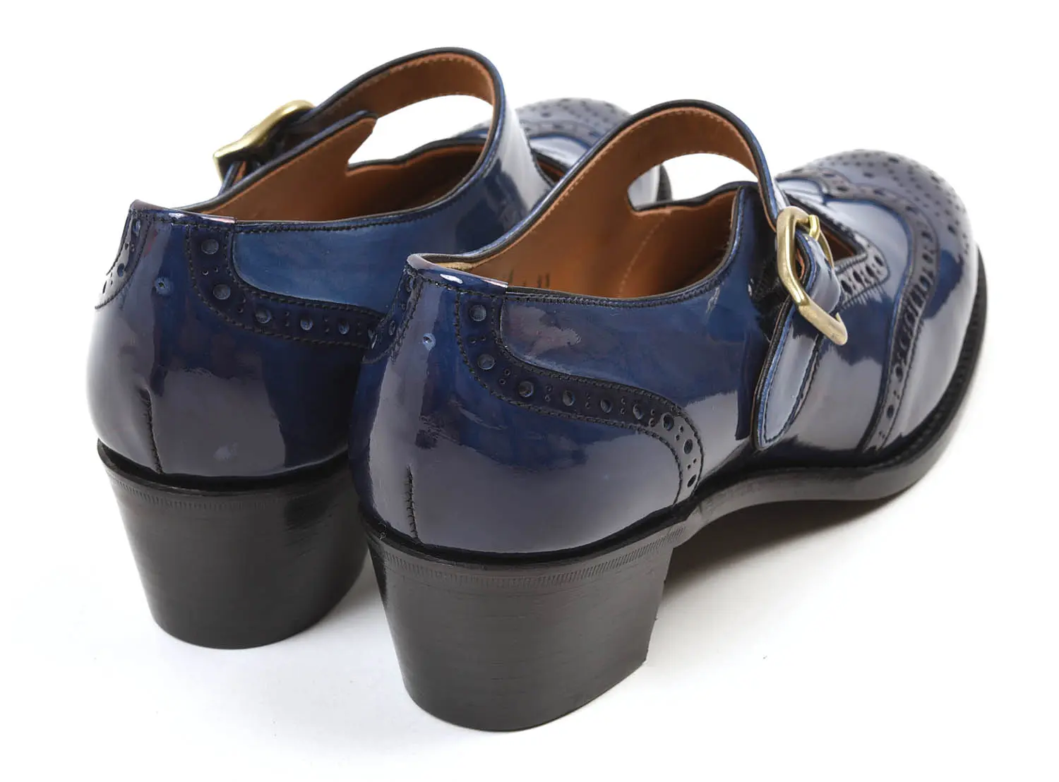 祻 PC-5081 WING TIP HEEL SHOES NYE