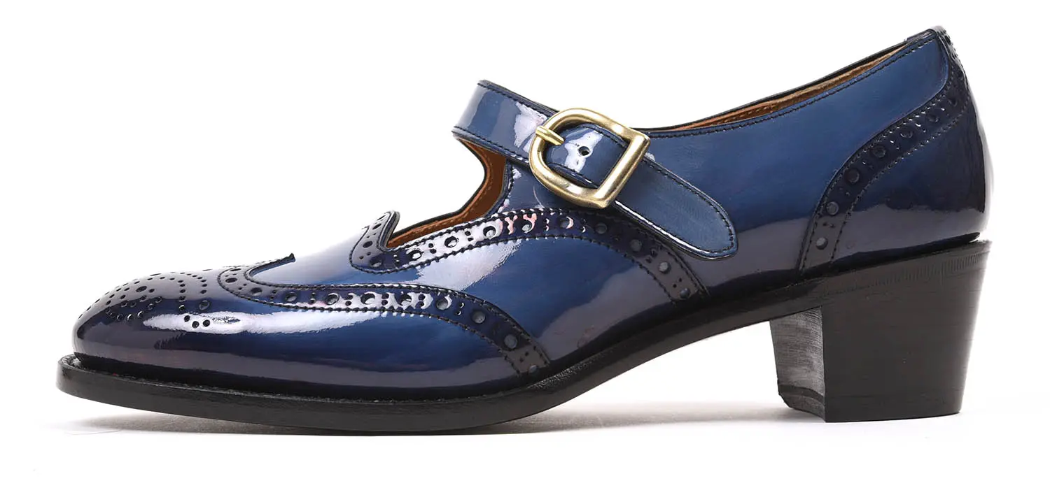 祻 PC-5081 WING TIP HEEL SHOES NYE
