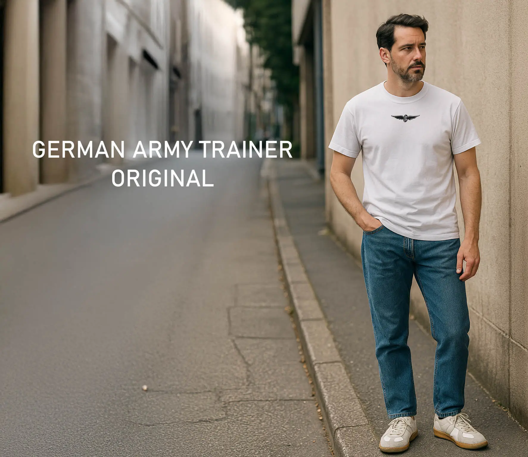 GERMAN ARMY TRAINER ORIGINAL WHITE/HONEY