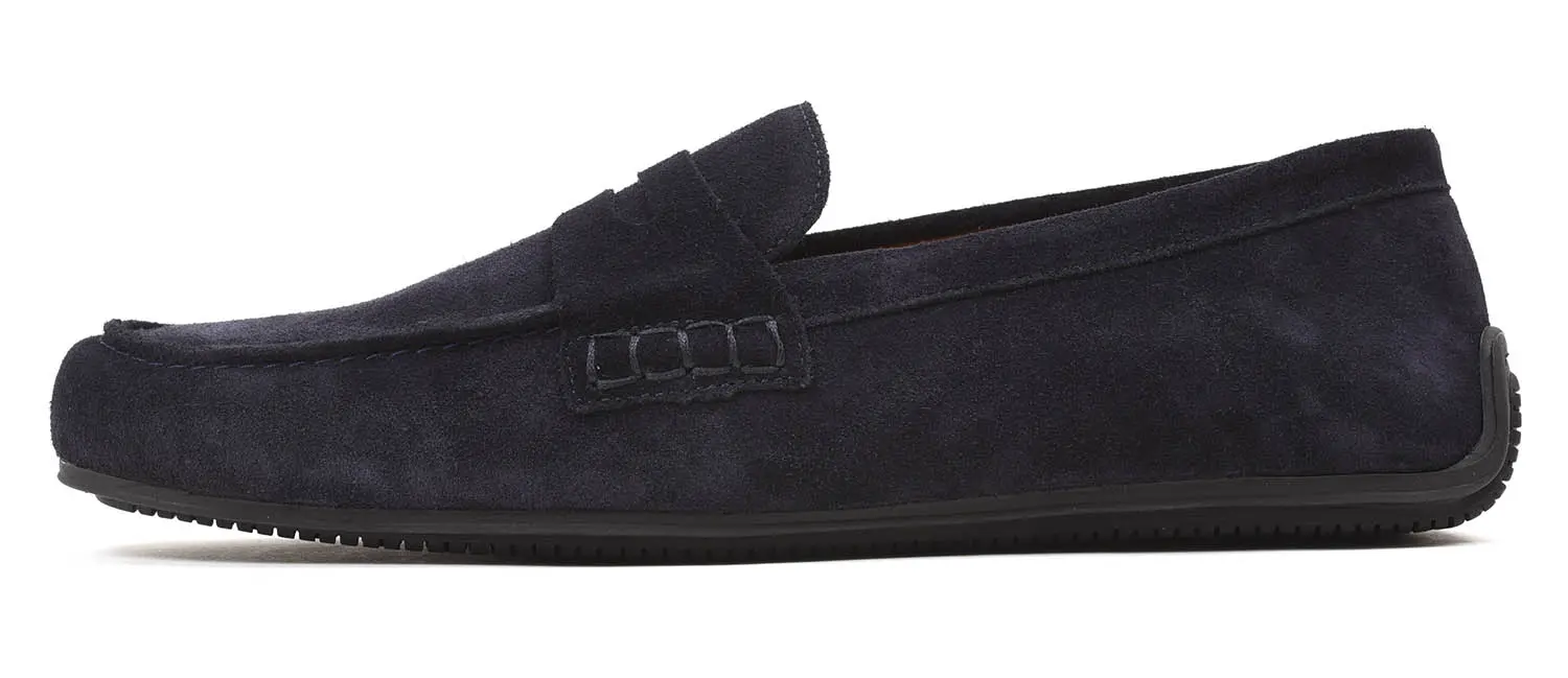 GORAL OMERO Driving shoe NAVY SUEDE