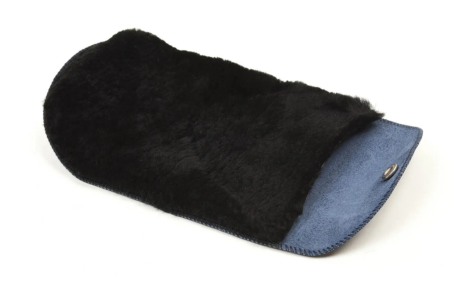 BUFFING GLOVE (Navy Calf / Black Wool)