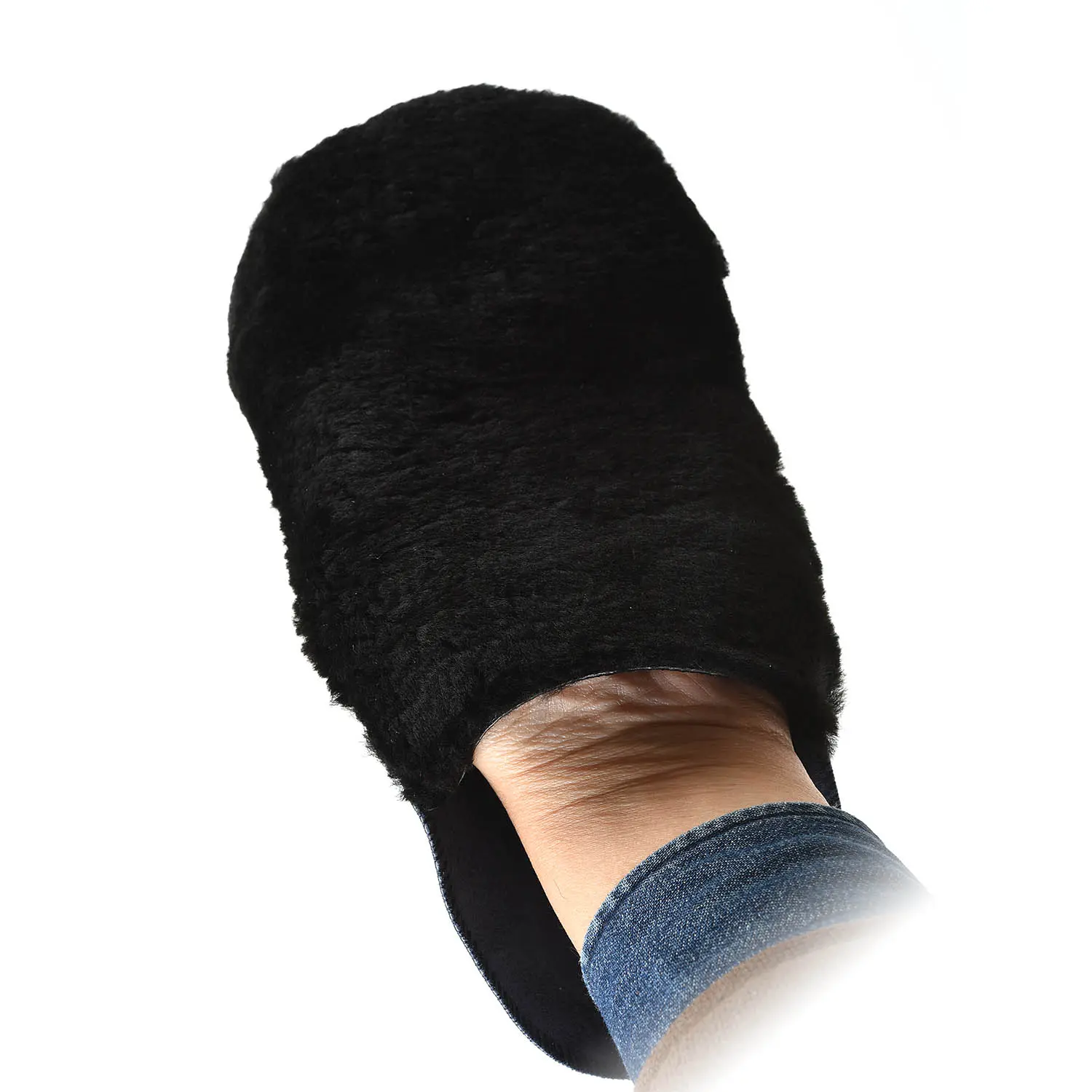  BUFFING GLOVE (Navy Calf / Black Wool)