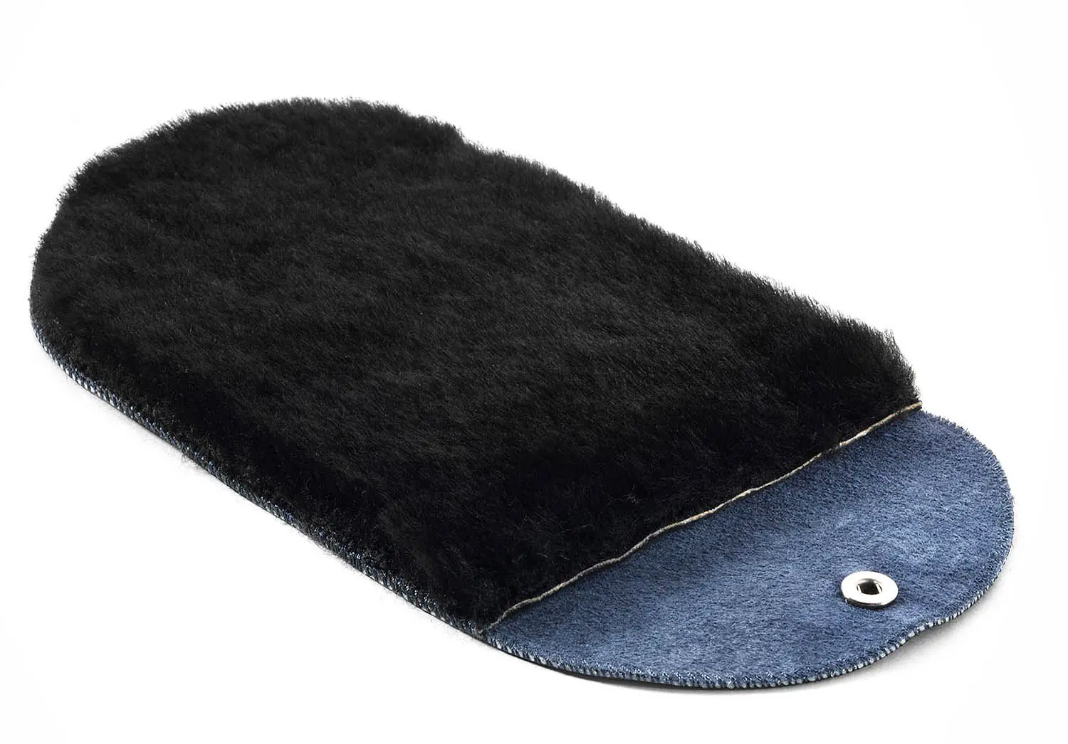  BUFFING GLOVE (Navy Calf / Black Wool)