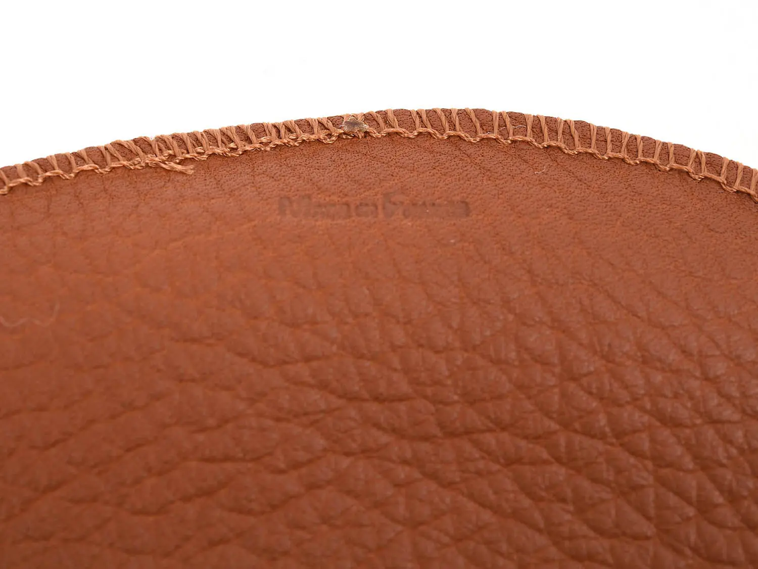  BUFFING GLOVE (Tan Pebble Grain / White Wool)