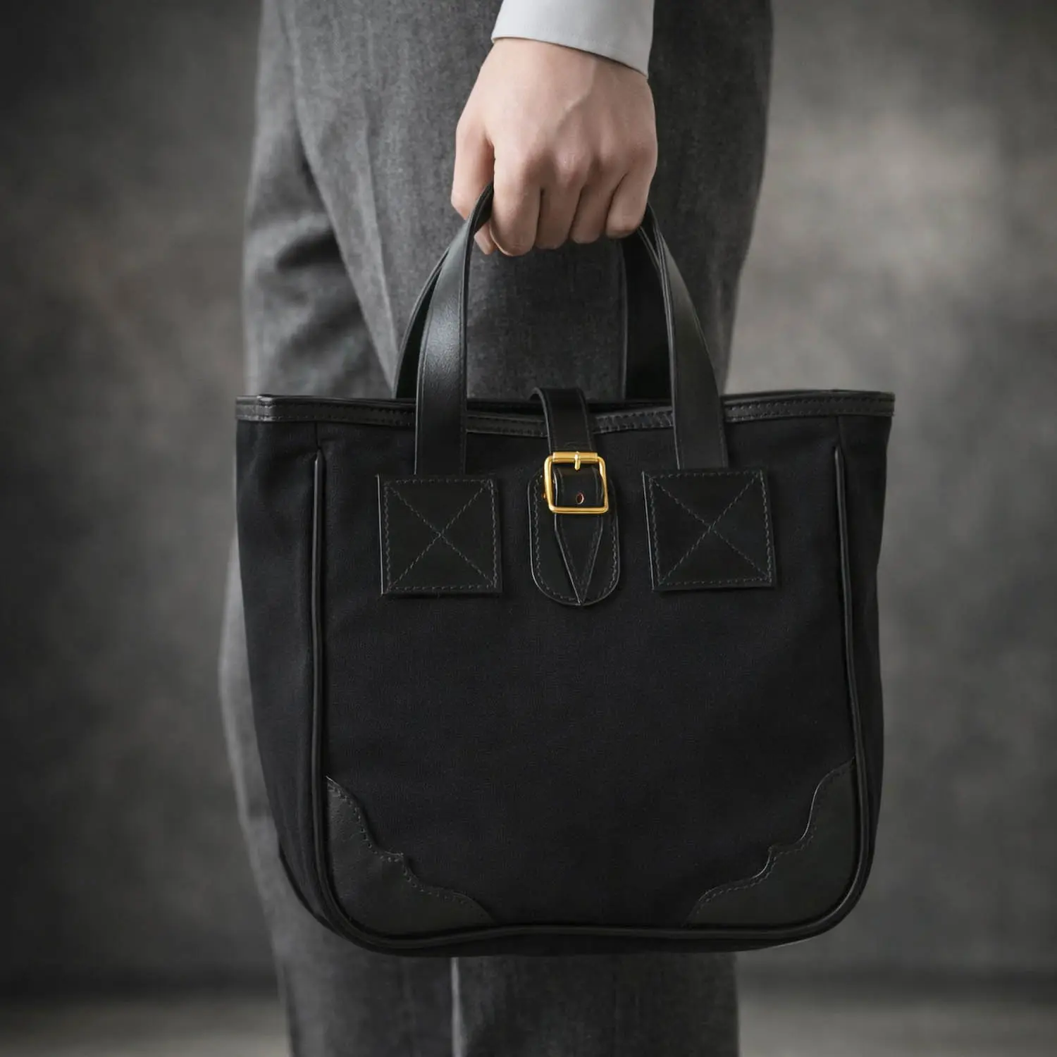 �����ɥեåȥ����� Carryall Small Black Canvas (�֥�å������Х�) (LLC C32) 