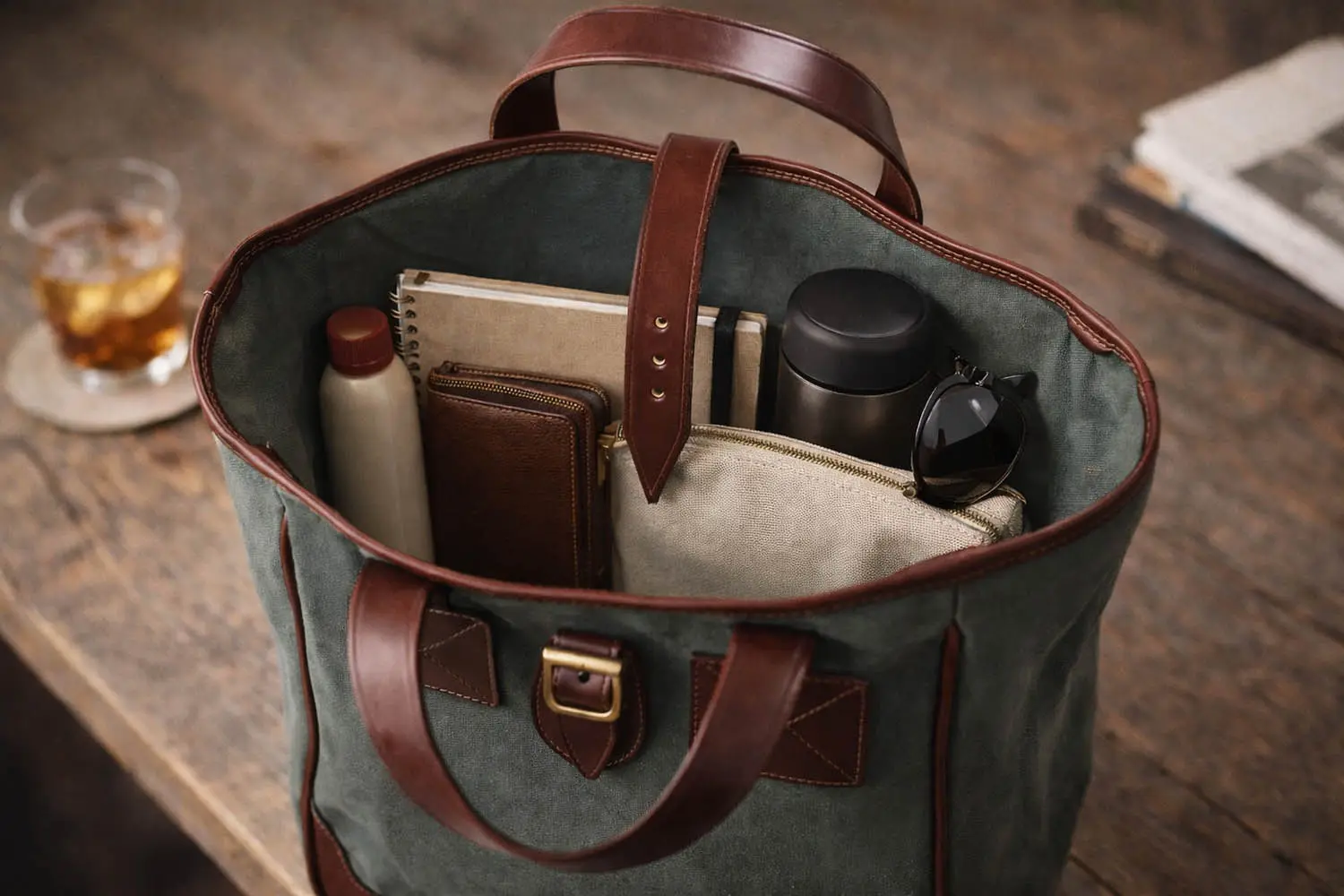 �����ɥեåȥ����� Carryall Small Olive Canvas (���꡼�֥����Х�) (LLC C32) 