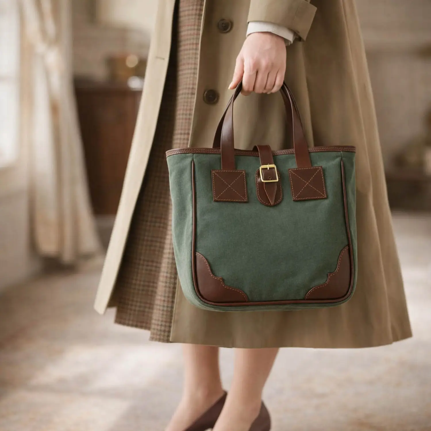 �����ɥեåȥ����� Carryall Small Olive Canvas (���꡼�֥����Х�) (LLC C32) 