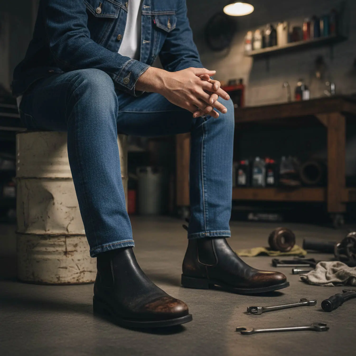 MOTOR 1050 NEW VINTAGE �ۡ����Хåȥ����ɥ����֡��� (BLACK)